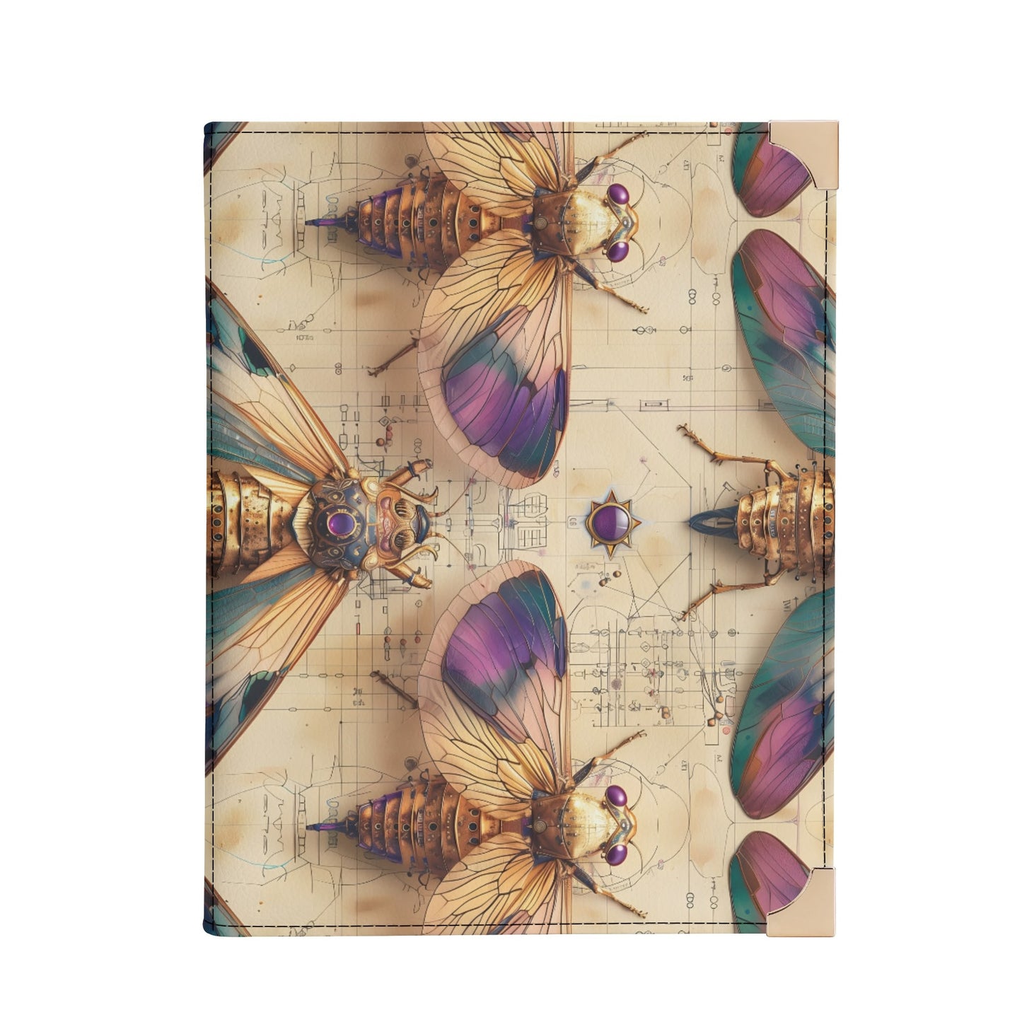 Vintage Etymology Crossbody Book Bag – Antique Insect Design Book Carrier Purse for Book Lovers