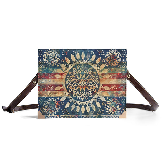 Vibrant Mandala Bible Cover Purse – Boho Style Cross Body Bag
