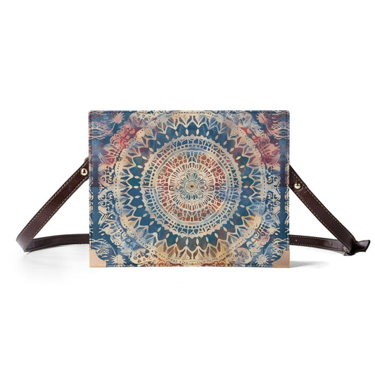 Vintage Batik Mandala Bible Cover Purse - Handmade Doily Style Book Bag for Book Lovers