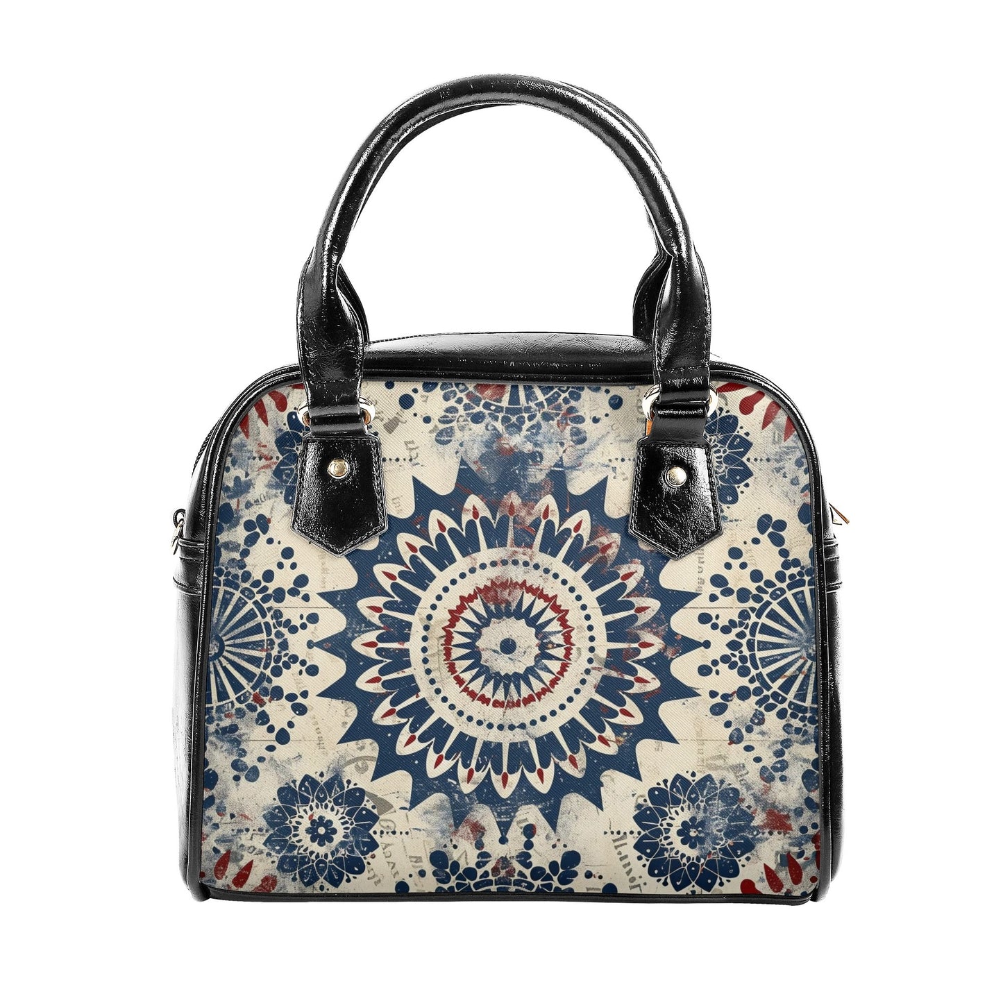 Rustic Americana Mandala Handbag - Patriotic Southwestern Fashion