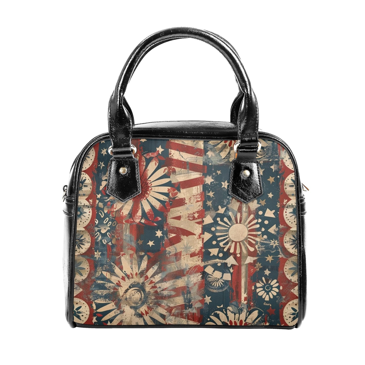 Vintage Fireworks Americana Handbag – Patriotic Charm