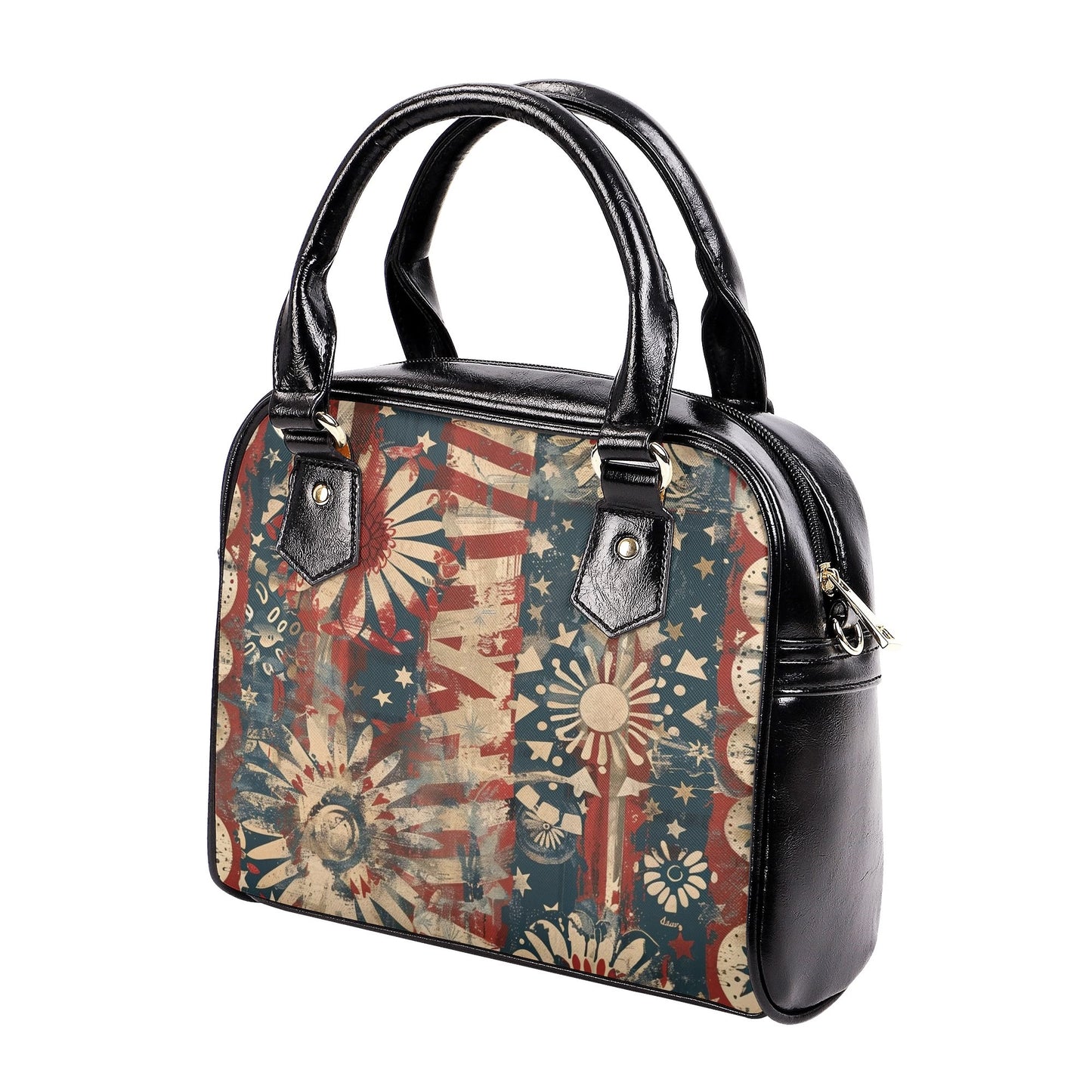 Vintage Fireworks Americana Handbag – Patriotic Charm