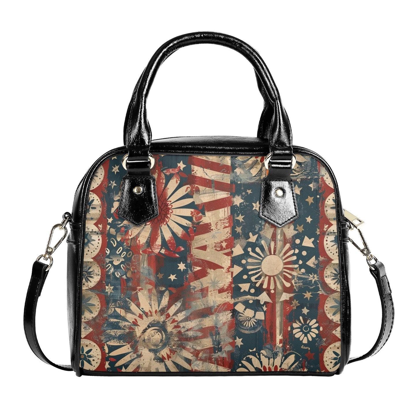 Vintage Fireworks Americana Handbag – Patriotic Charm