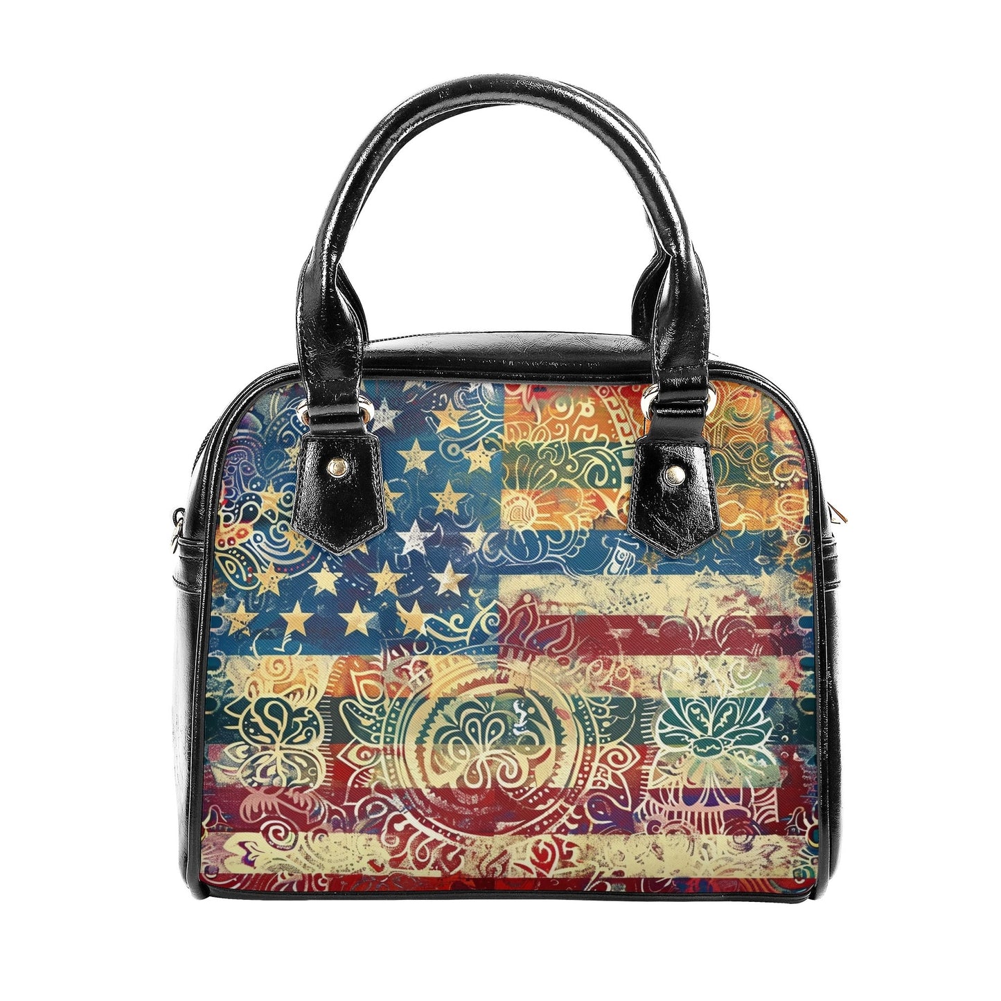 Americana Mandala Handbag – Patriotic Boho Chic