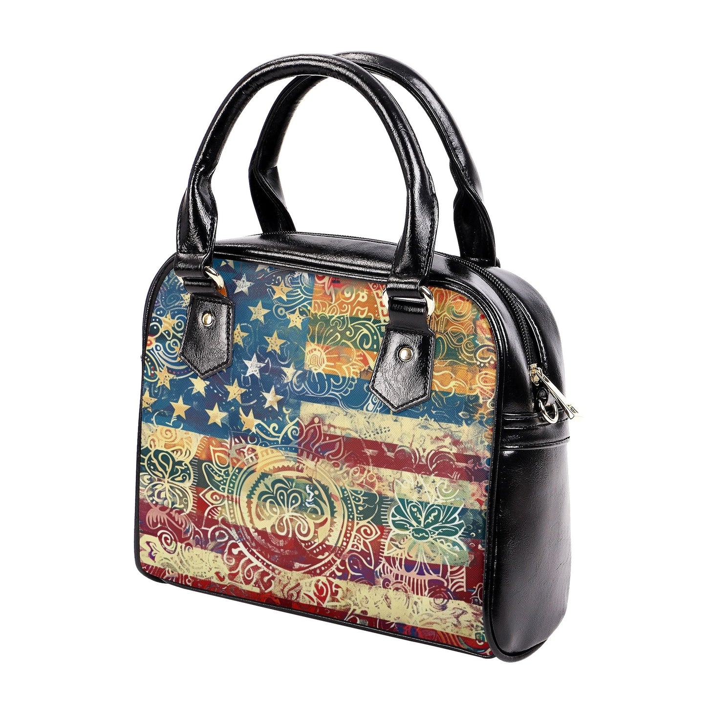 Americana Mandala Handbag – Patriotic Boho Chic