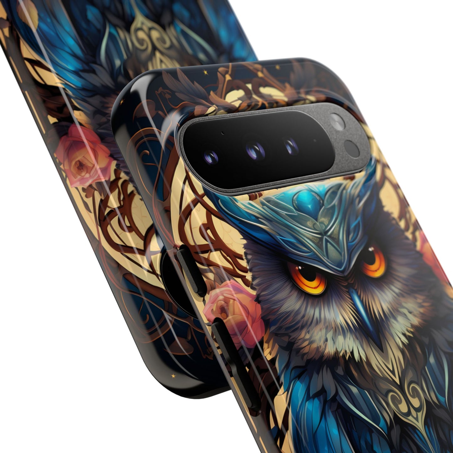 Autumn Owl Tough Phone Case: Unique Artistic Owl Design for iPhone, Samsung Galaxy & Google Pixel – Durable & Original Art