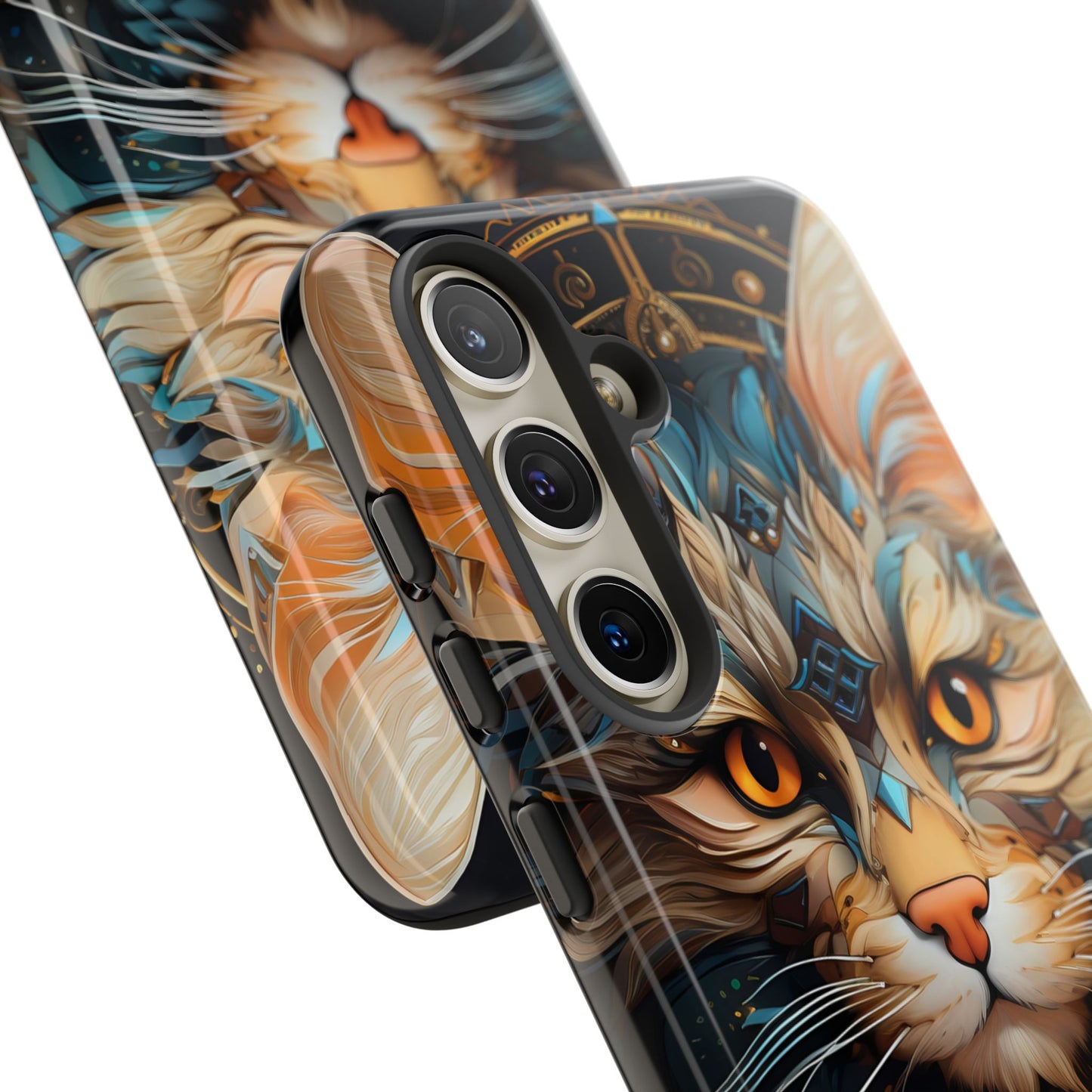 Regal Kitty Tough Phone Case for iPhone, Samsung Galaxy & Google Pixel - Durable, Cat Art, Vibrant Colors, Scratch-Resistant