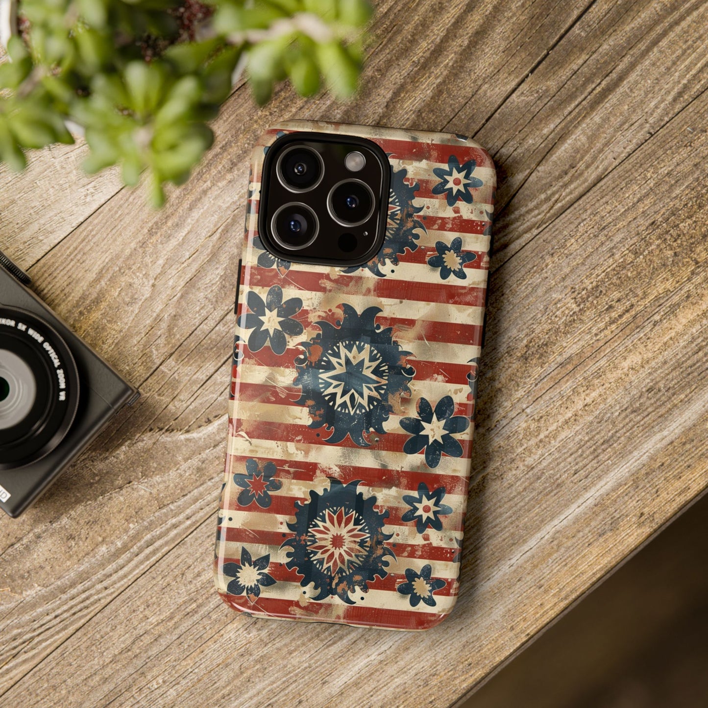 Patriotic Vintage Floral Phone Case