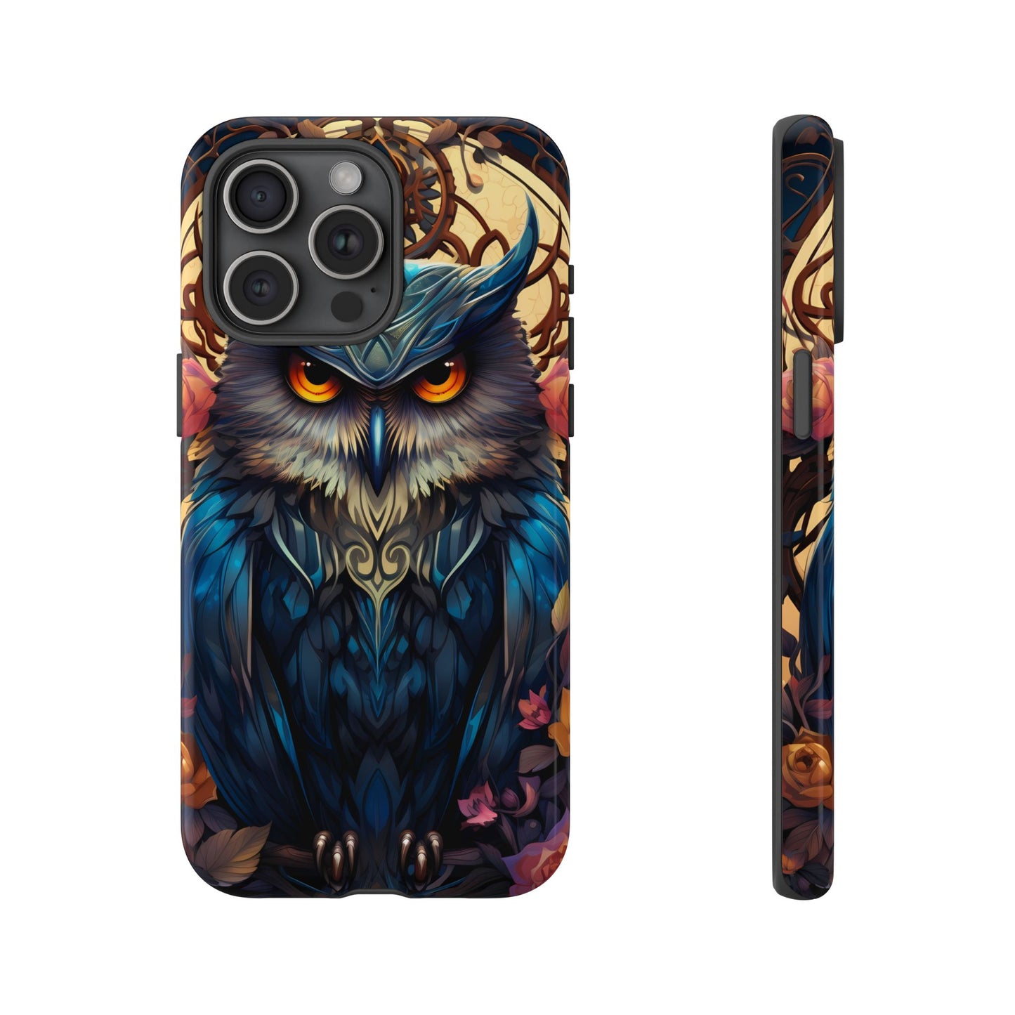 Autumn Owl Tough Phone Case: Unique Artistic Owl Design for iPhone, Samsung Galaxy & Google Pixel – Durable & Original Art