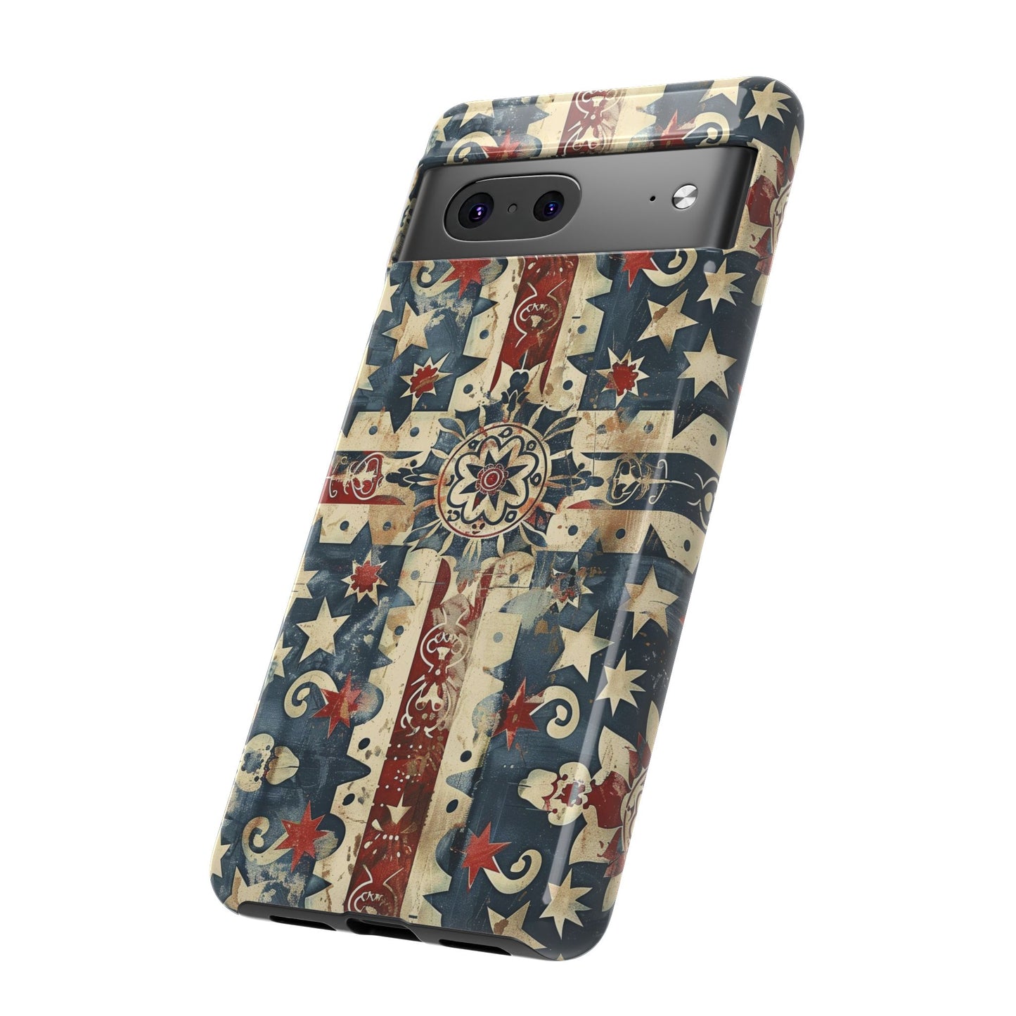 Patriotic Vintage Mandala Phone Case — Tough Protective Cover