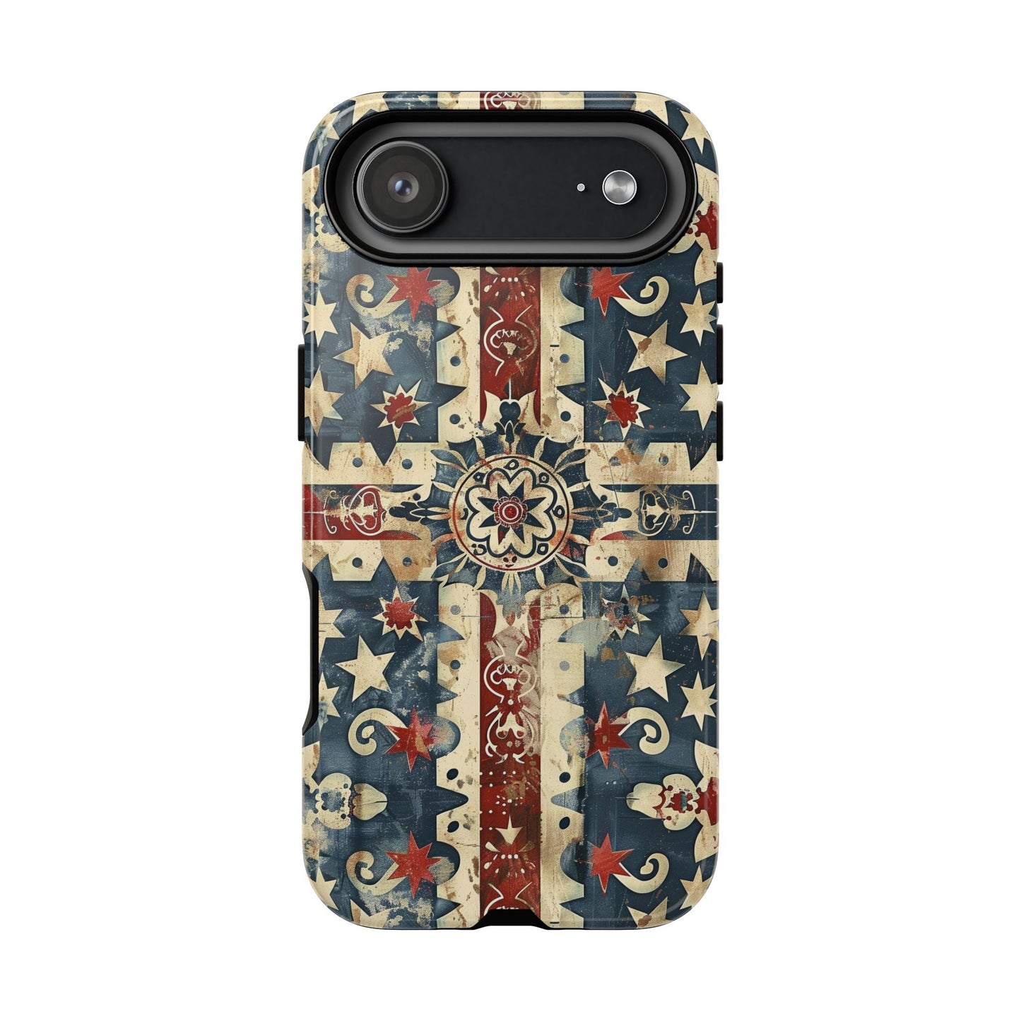 Patriotic Vintage Mandala Phone Case — Tough Protective Cover