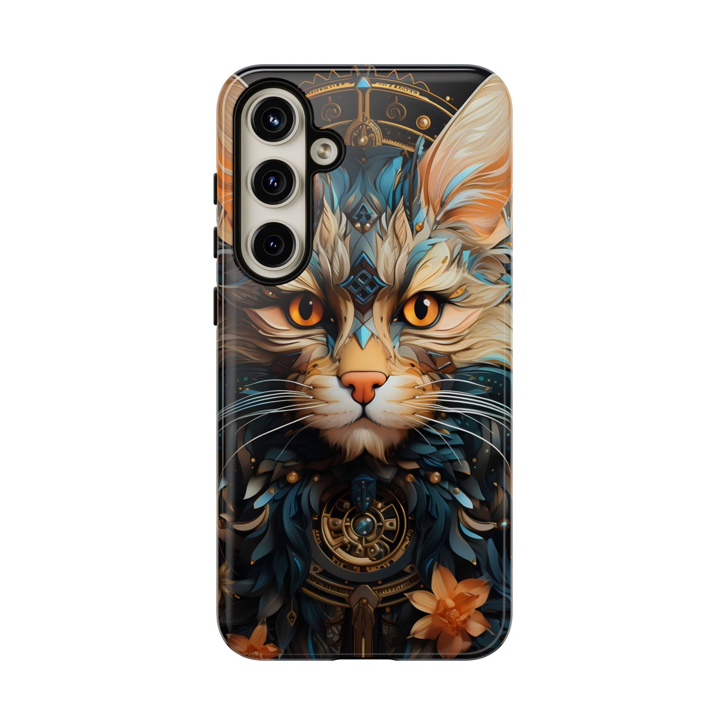 Regal Kitty Tough Phone Case for iPhone, Samsung Galaxy & Google Pixel - Durable, Cat Art, Vibrant Colors, Scratch-Resistant