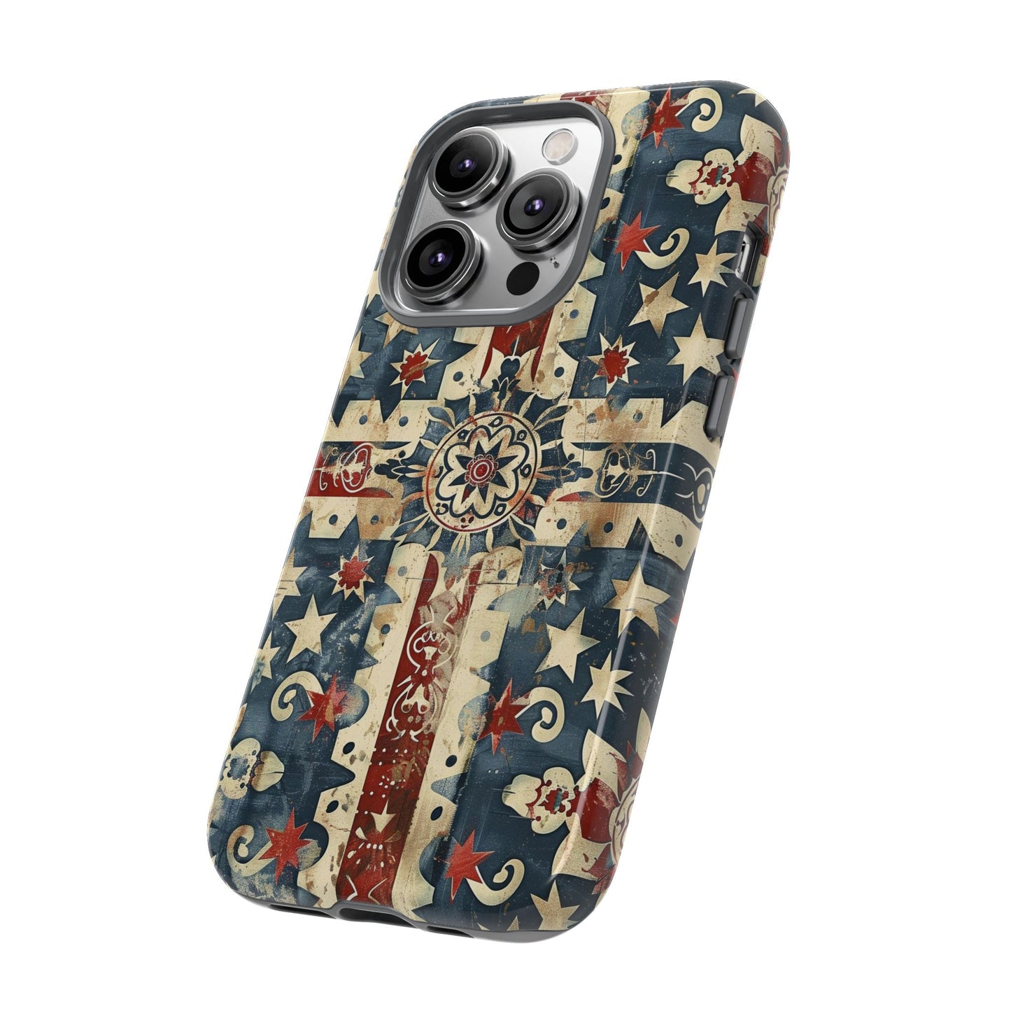 Patriotic Vintage Mandala Phone Case — Tough Protective Cover