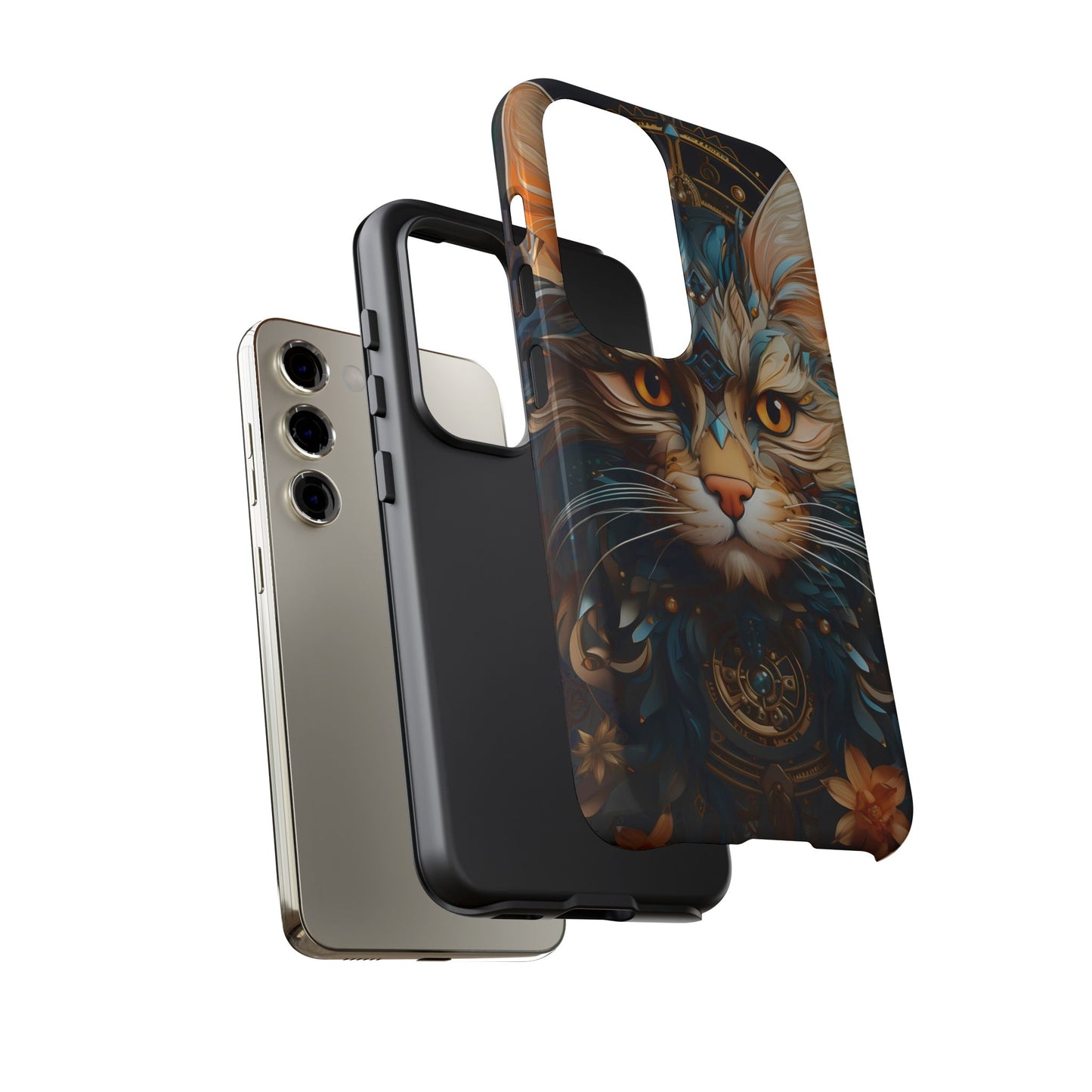 Regal Kitty Tough Phone Case for iPhone, Samsung Galaxy & Google Pixel - Durable, Cat Art, Vibrant Colors, Scratch-Resistant