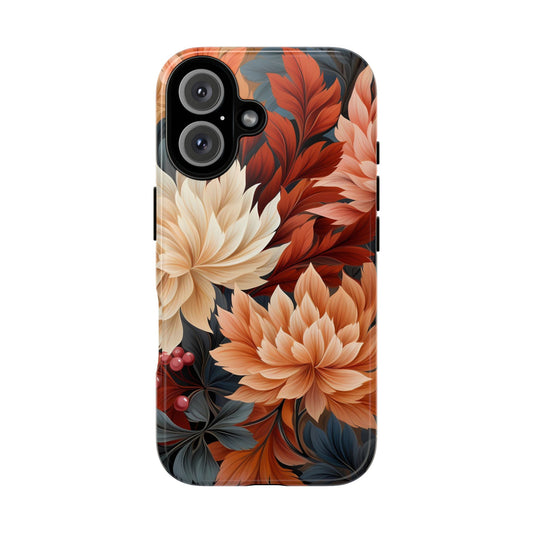 Rustic Fall Floral Tough Phone Case – Autumn Flower Design for iPhone, Samsung Galaxy & Google Pixel