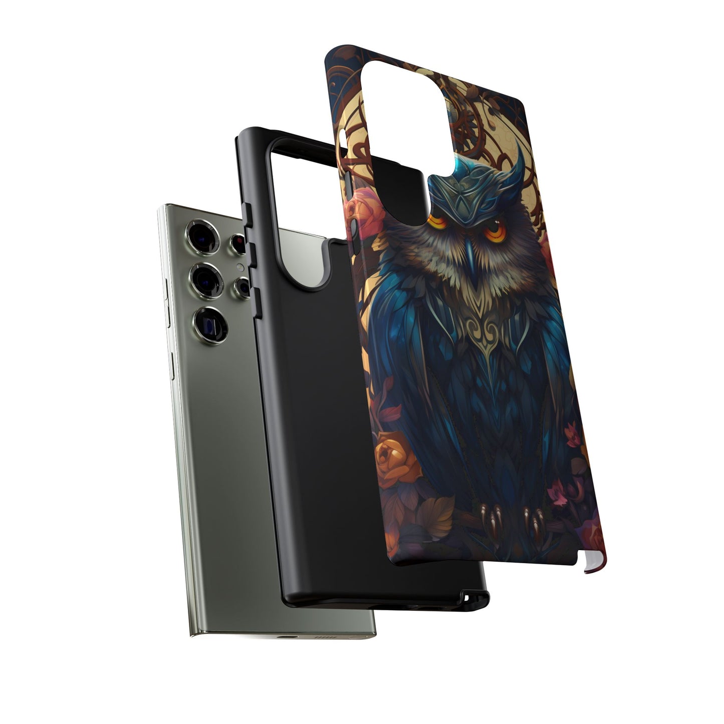Autumn Owl Tough Phone Case: Unique Artistic Owl Design for iPhone, Samsung Galaxy & Google Pixel – Durable & Original Art