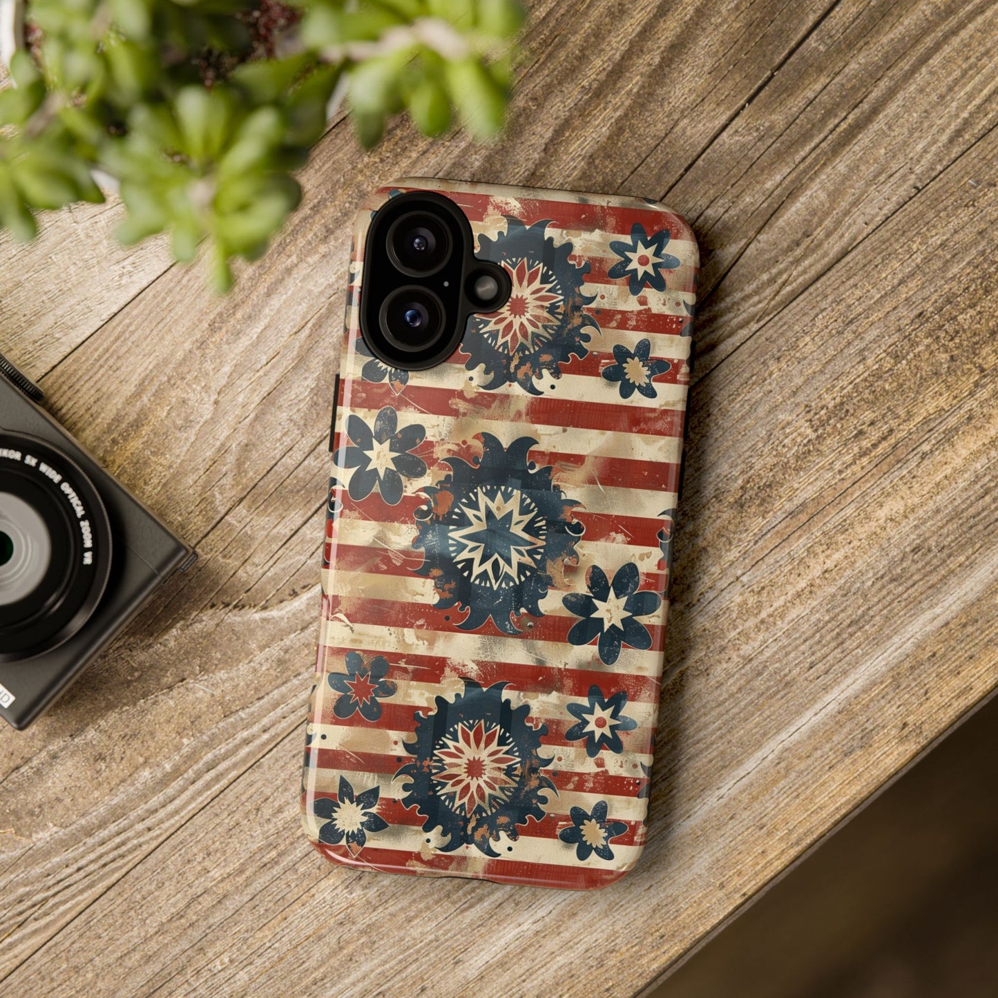 Patriotic Vintage Floral Phone Case