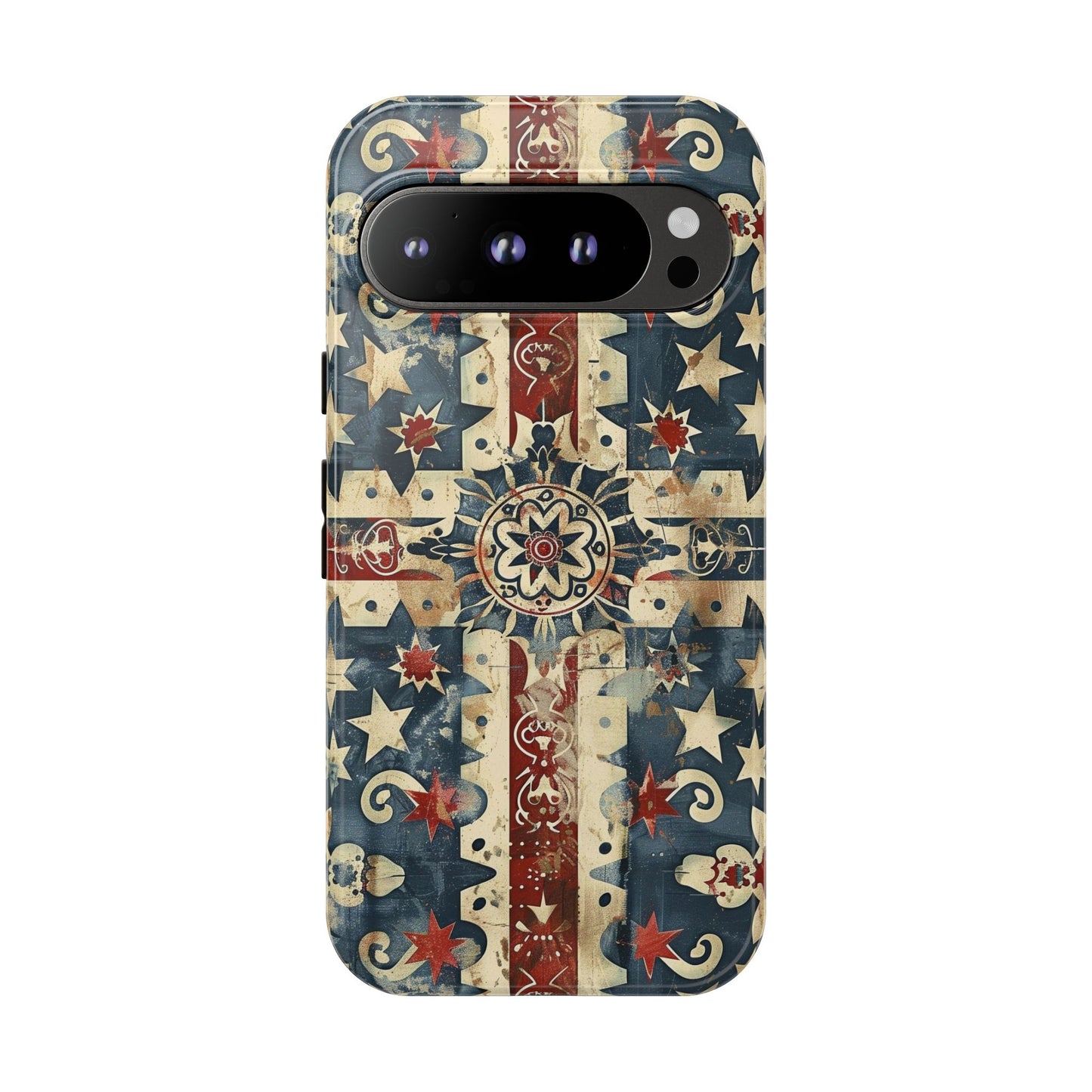 Patriotic Vintage Mandala Phone Case — Tough Protective Cover