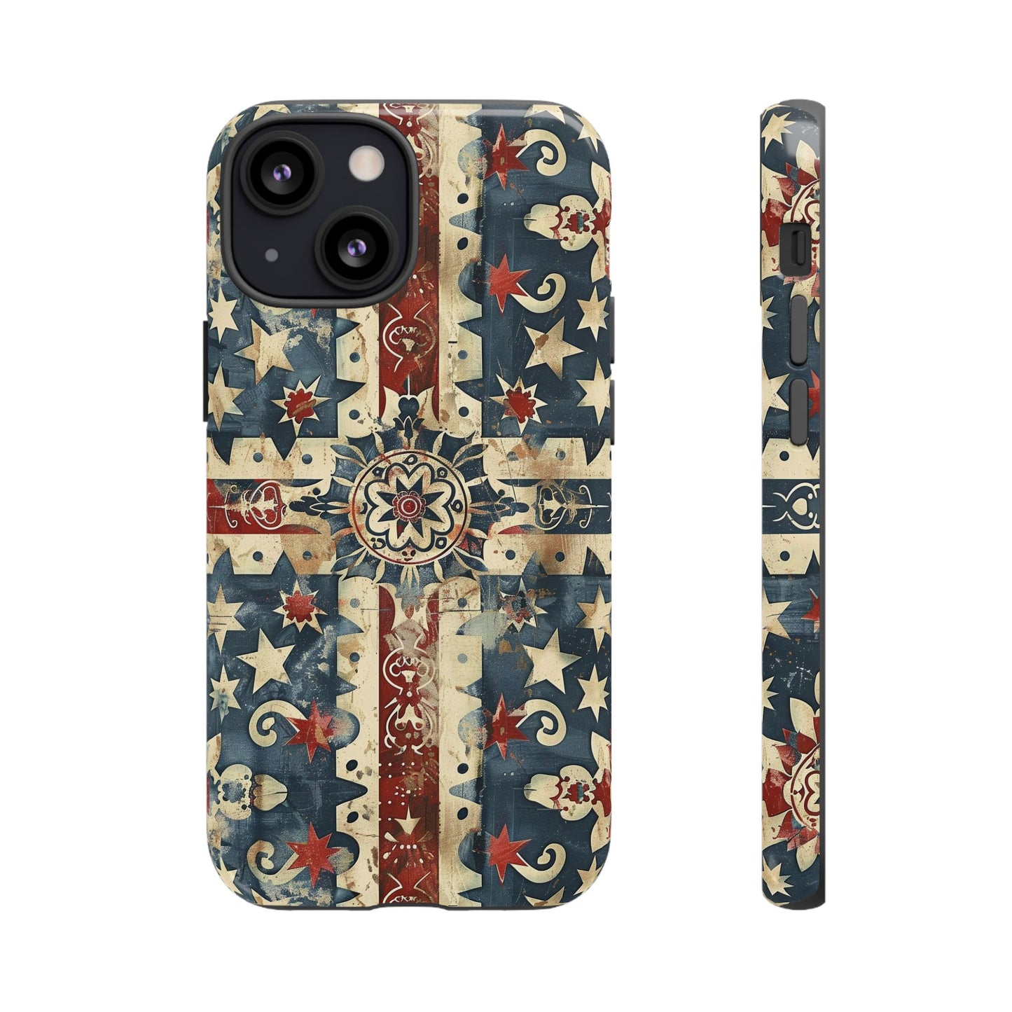 Patriotic Vintage Mandala Phone Case — Tough Protective Cover