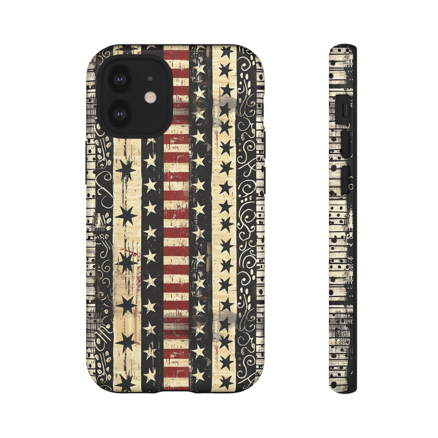 Vintage American Flag Phone Case — Patriotic Tough Case with Distressed Stars & Stripes