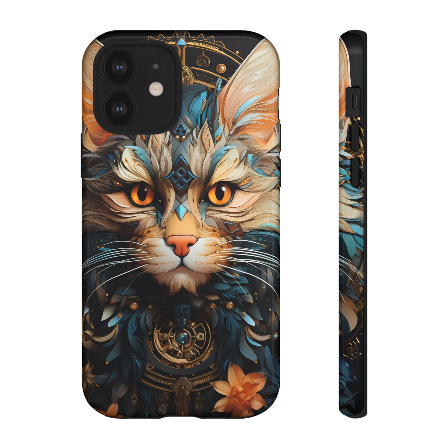 Regal Kitty Tough Phone Case for iPhone, Samsung Galaxy & Google Pixel - Durable, Cat Art, Vibrant Colors, Scratch-Resistant