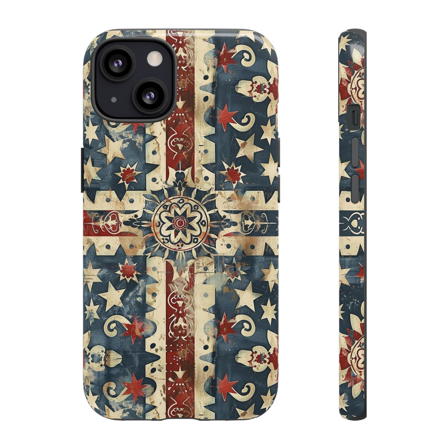 Patriotic Vintage Mandala Phone Case — Tough Protective Cover