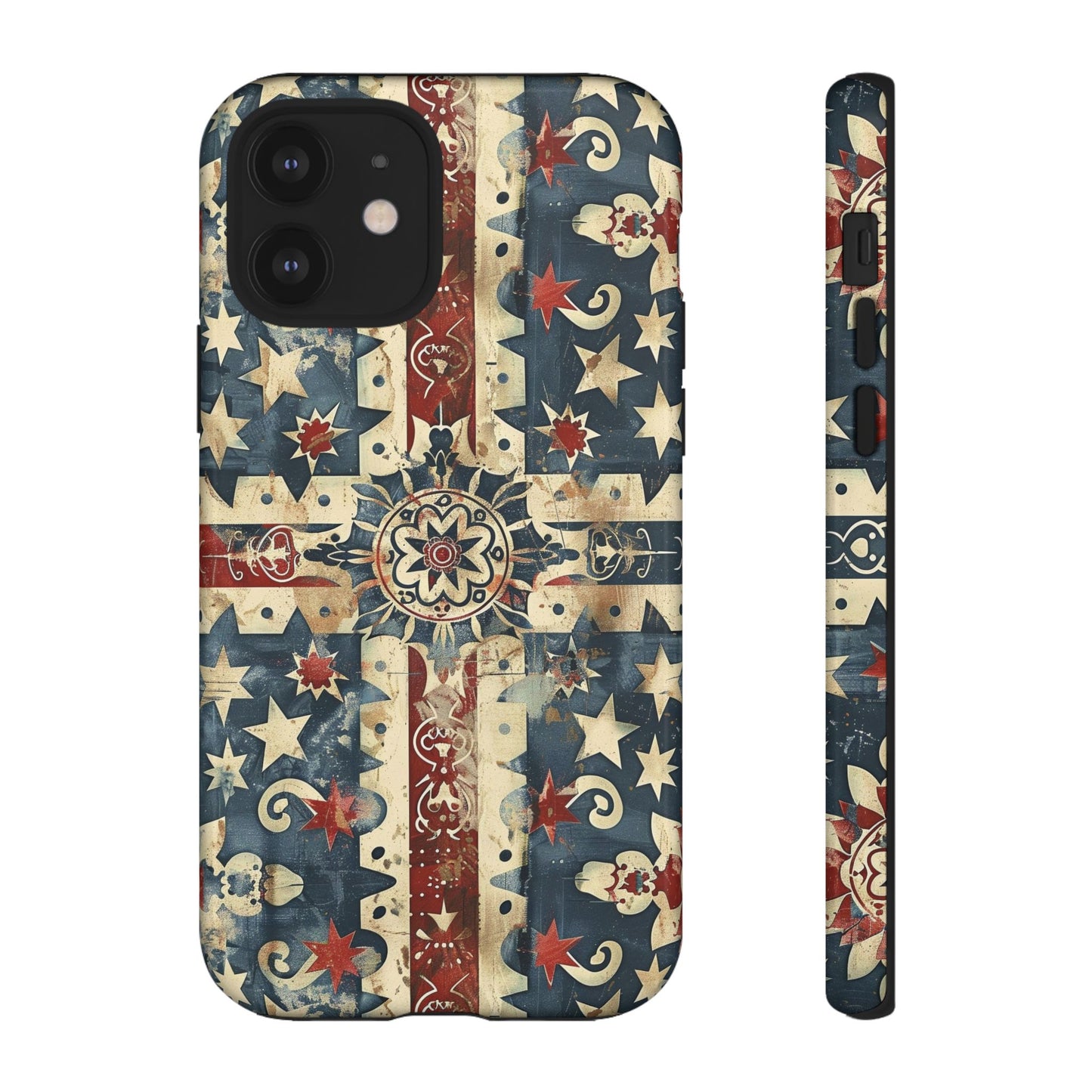 Patriotic Vintage Mandala Phone Case — Tough Protective Cover
