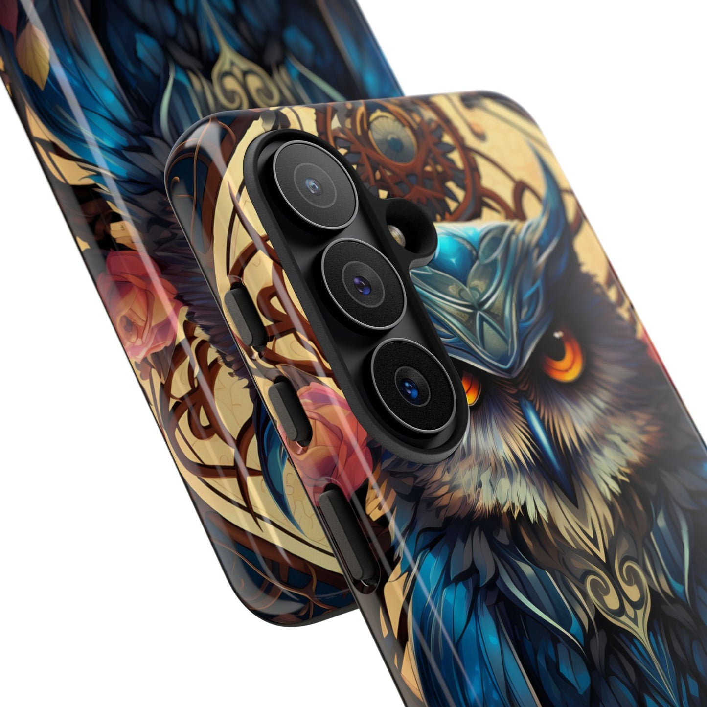 Autumn Owl Tough Phone Case: Unique Artistic Owl Design for iPhone, Samsung Galaxy & Google Pixel – Durable & Original Art