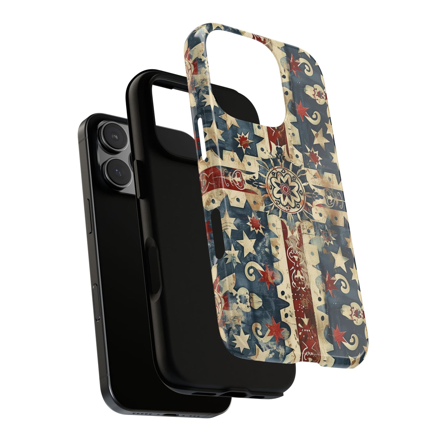Patriotic Vintage Mandala Phone Case — Tough Protective Cover