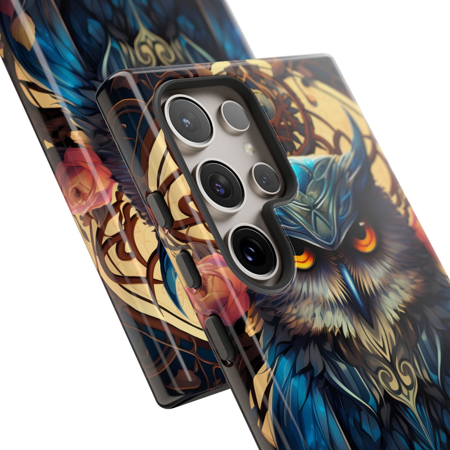 Autumn Owl Tough Phone Case: Unique Artistic Owl Design for iPhone, Samsung Galaxy & Google Pixel – Durable & Original Art