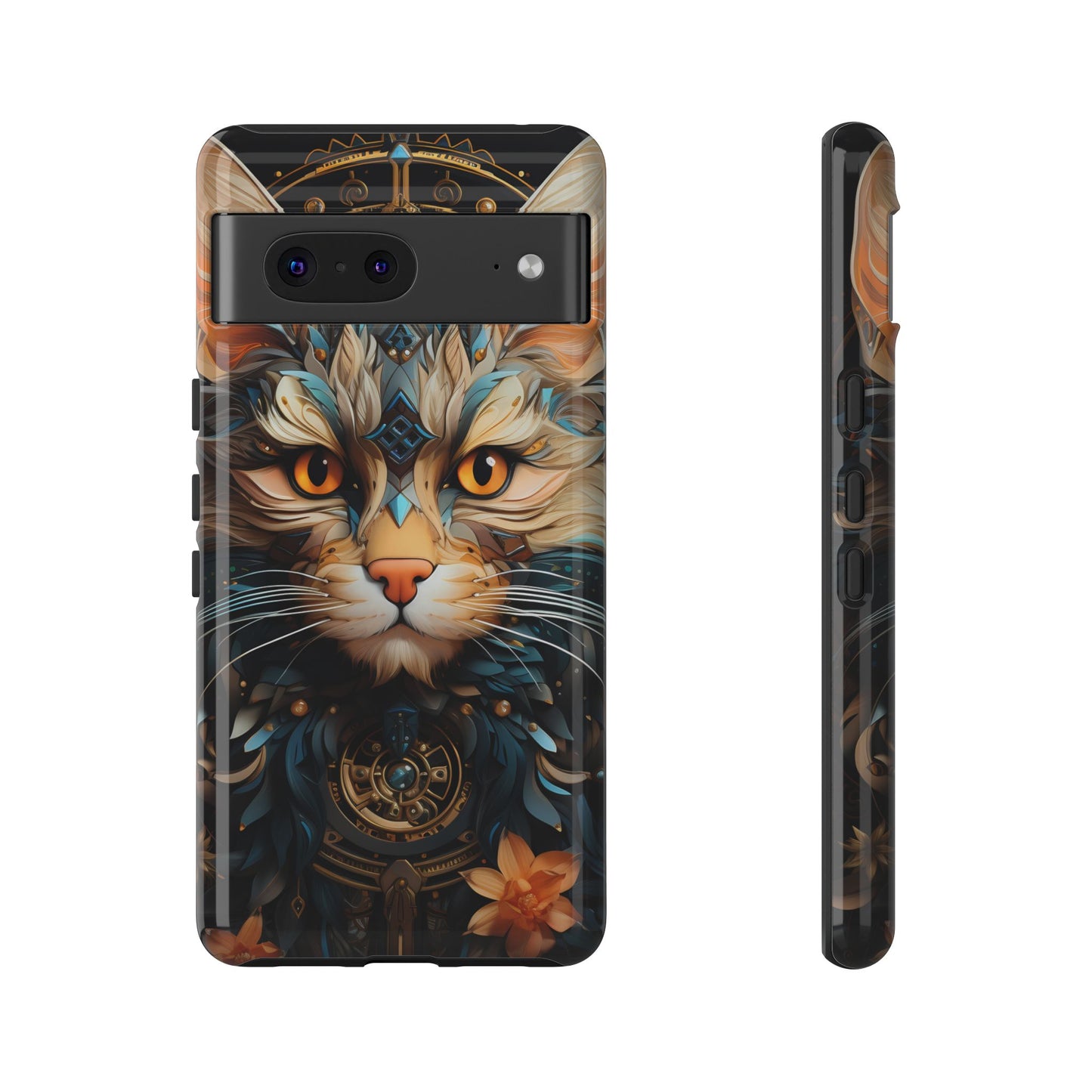 Regal Kitty Tough Phone Case for iPhone, Samsung Galaxy & Google Pixel - Durable, Cat Art, Vibrant Colors, Scratch-Resistant