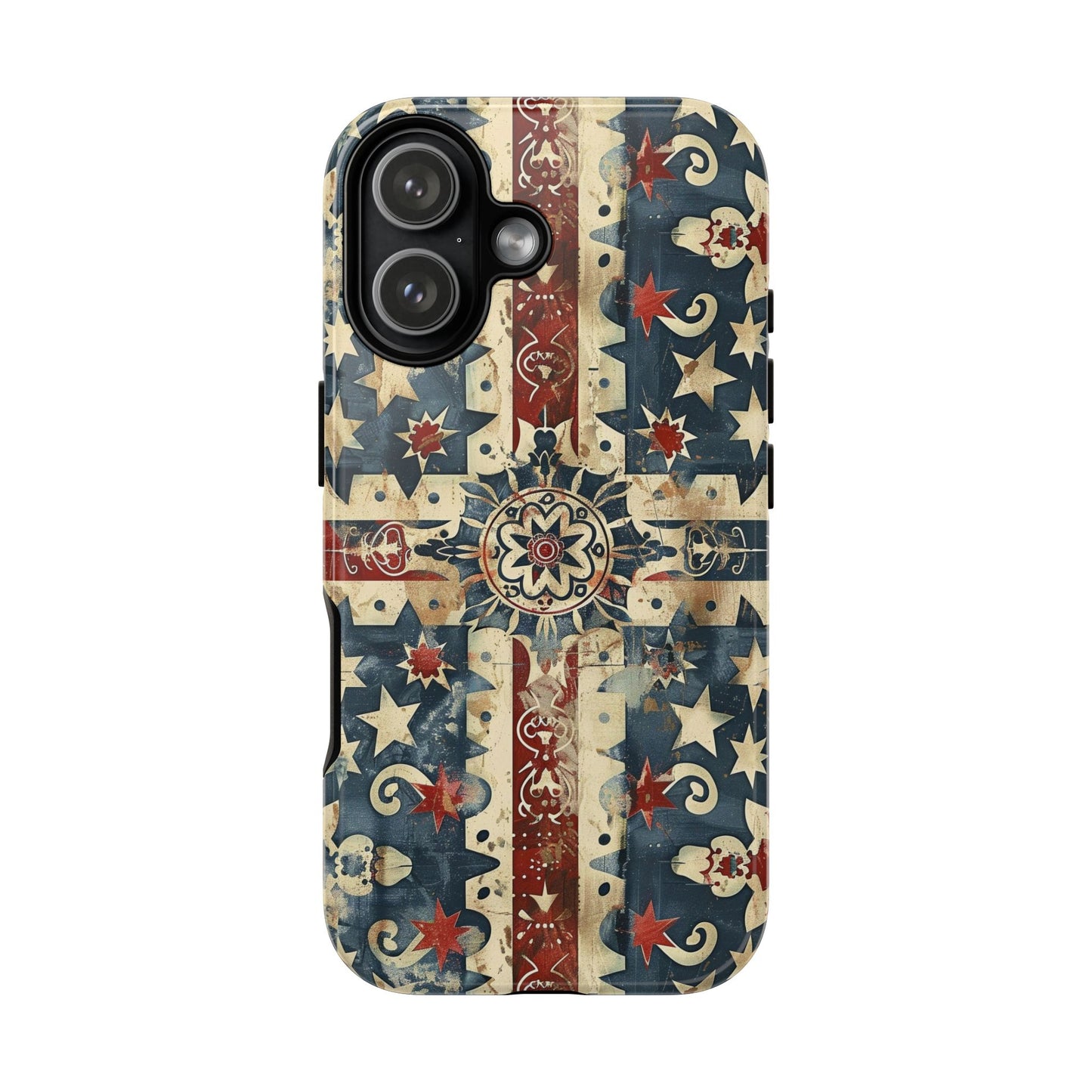 Patriotic Vintage Mandala Phone Case — Tough Protective Cover