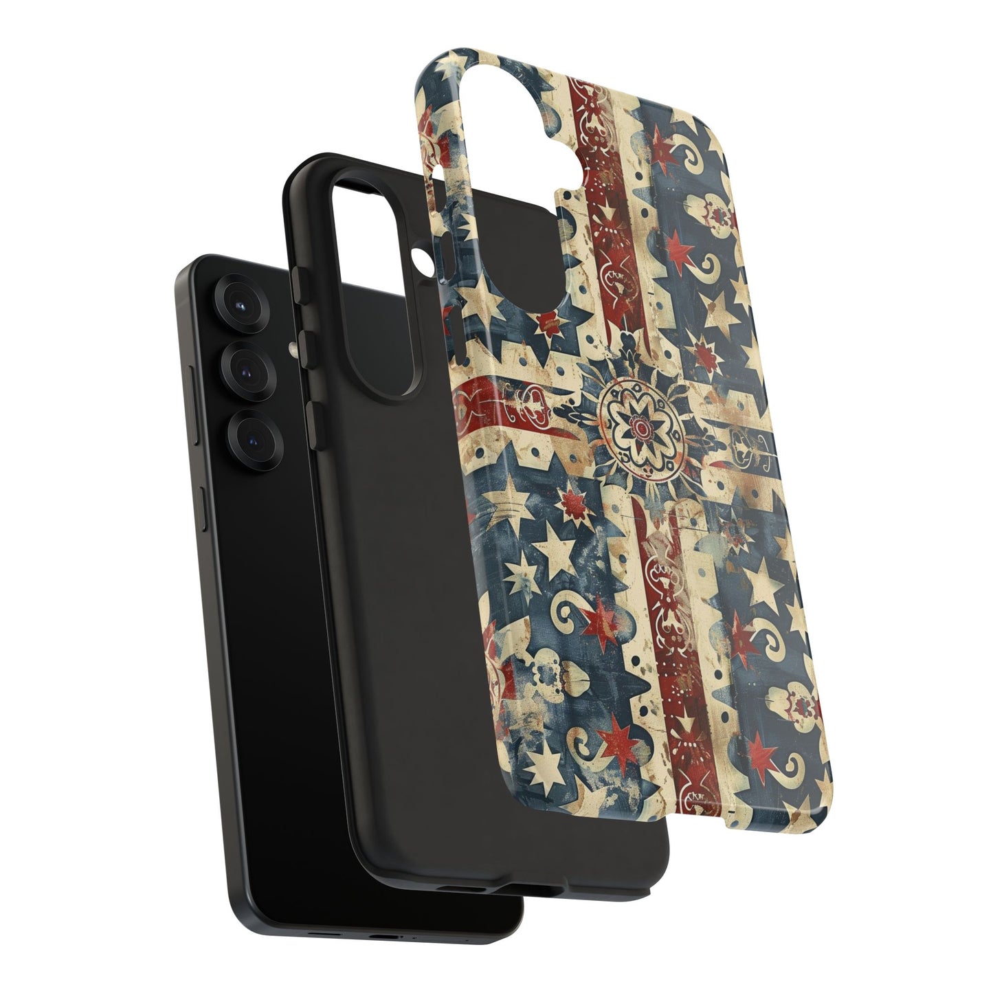 Patriotic Vintage Mandala Phone Case — Tough Protective Cover