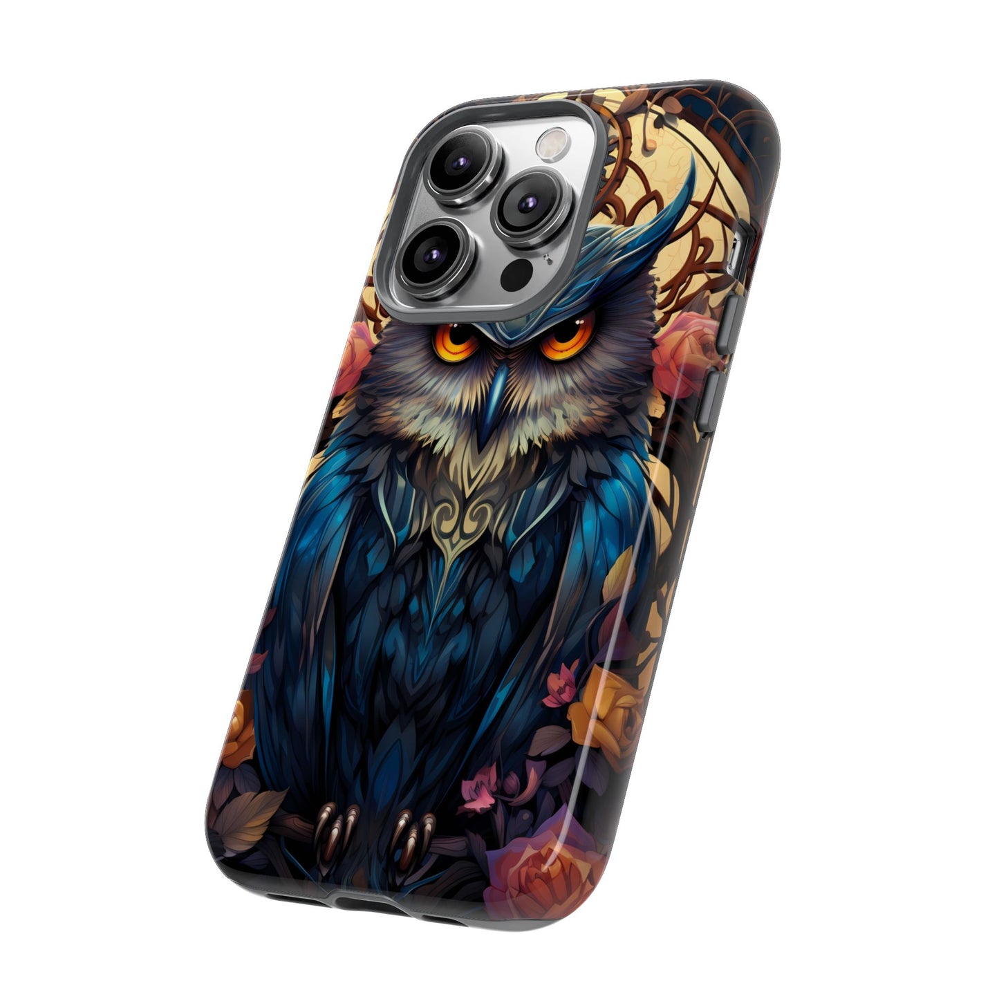 Autumn Owl Tough Phone Case: Unique Artistic Owl Design for iPhone, Samsung Galaxy & Google Pixel – Durable & Original Art