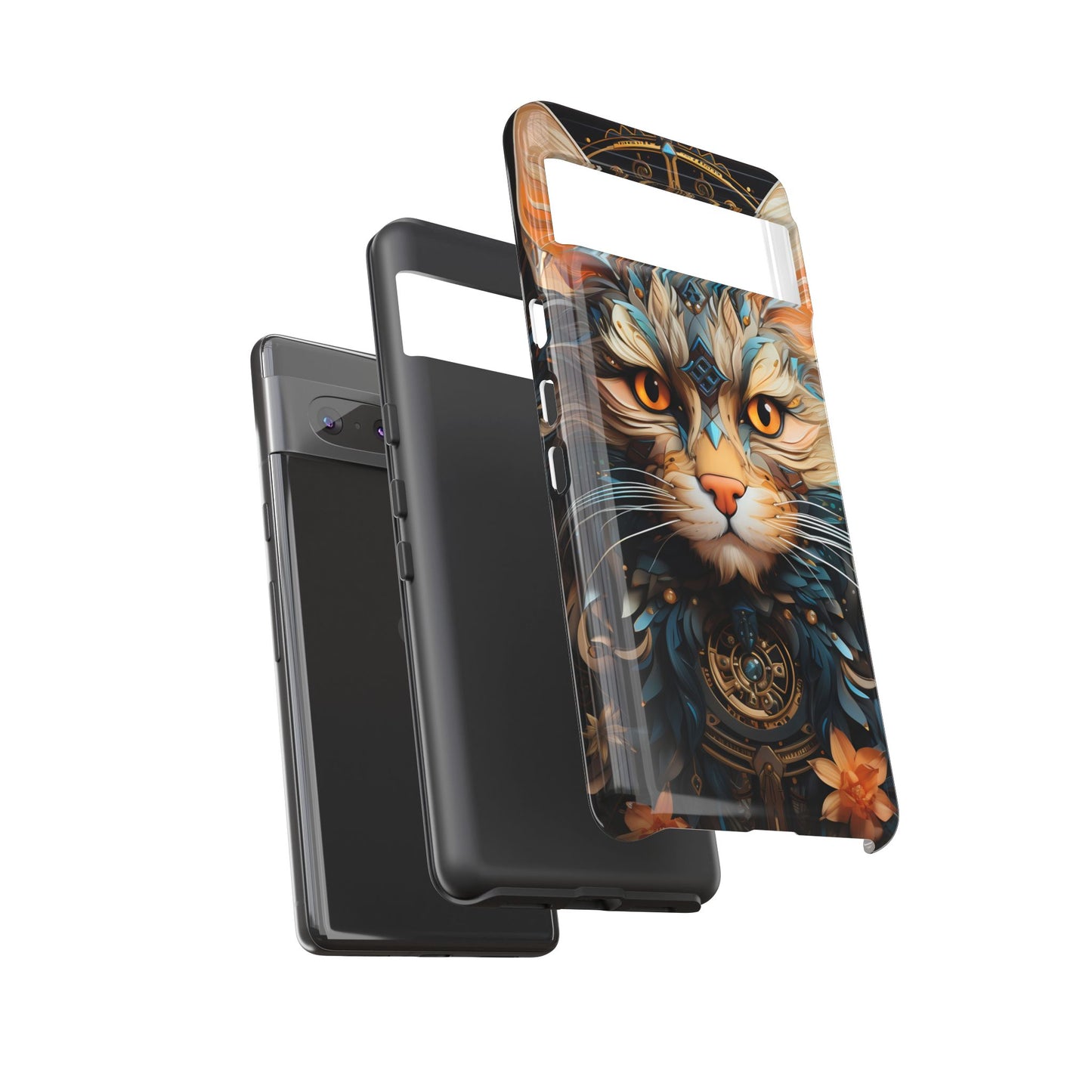 Regal Kitty Tough Phone Case for iPhone, Samsung Galaxy & Google Pixel - Durable, Cat Art, Vibrant Colors, Scratch-Resistant