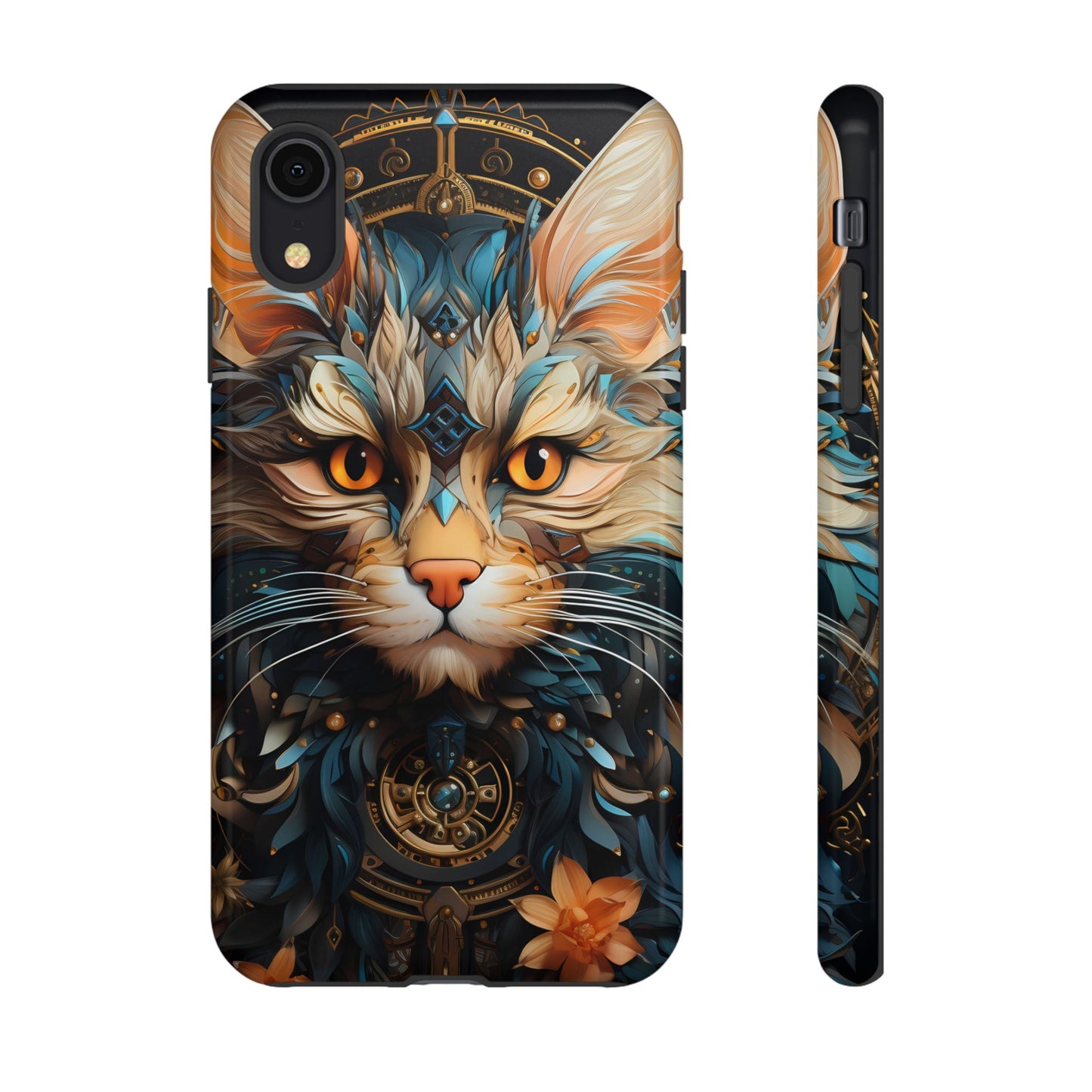 Regal Kitty Tough Phone Case for iPhone, Samsung Galaxy & Google Pixel - Durable, Cat Art, Vibrant Colors, Scratch-Resistant