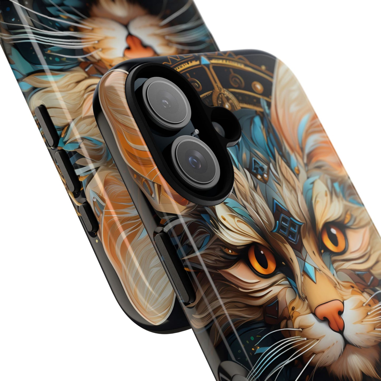 Regal Kitty Tough Phone Case for iPhone, Samsung Galaxy & Google Pixel - Durable, Cat Art, Vibrant Colors, Scratch-Resistant