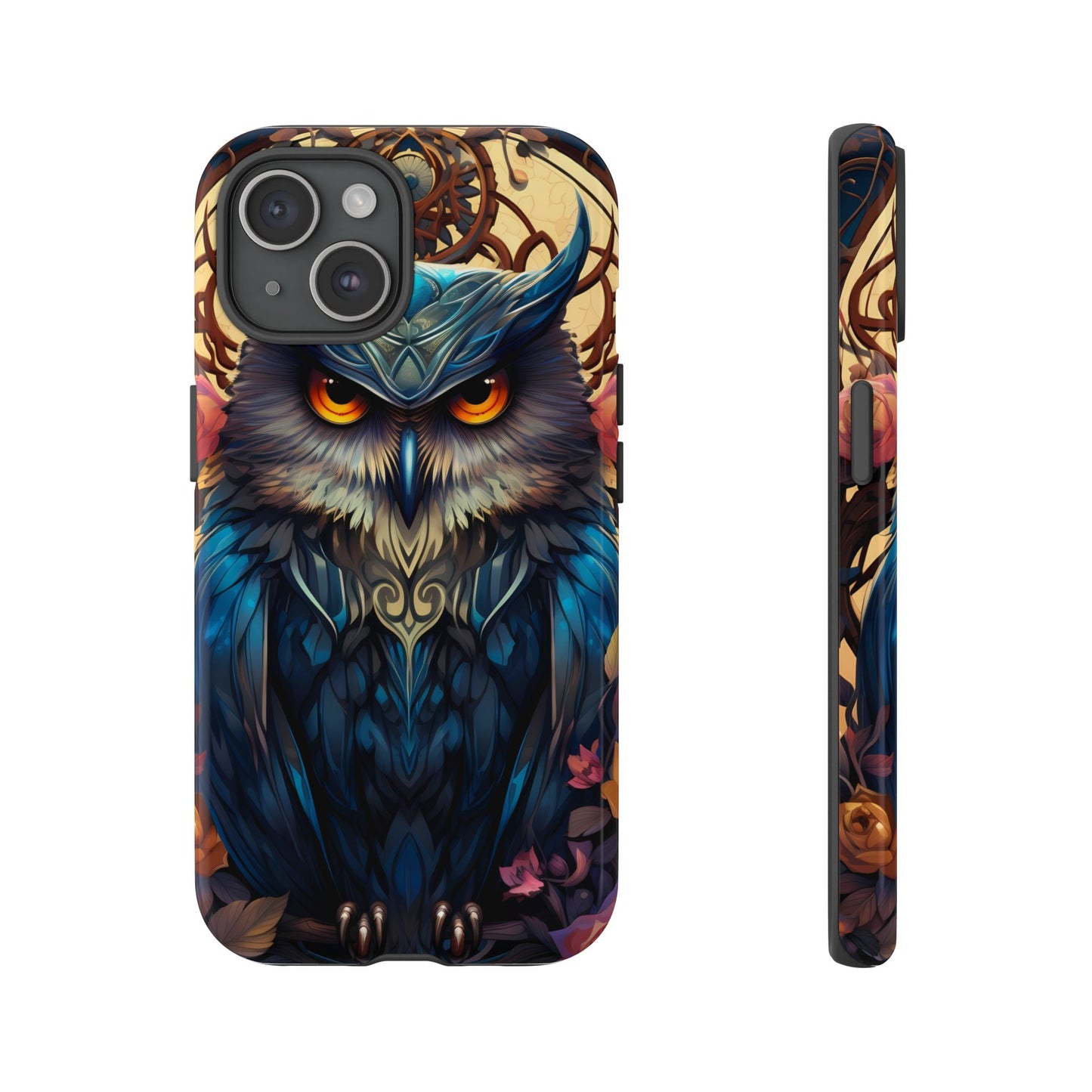 Autumn Owl Tough Phone Case: Unique Artistic Owl Design for iPhone, Samsung Galaxy & Google Pixel – Durable & Original Art