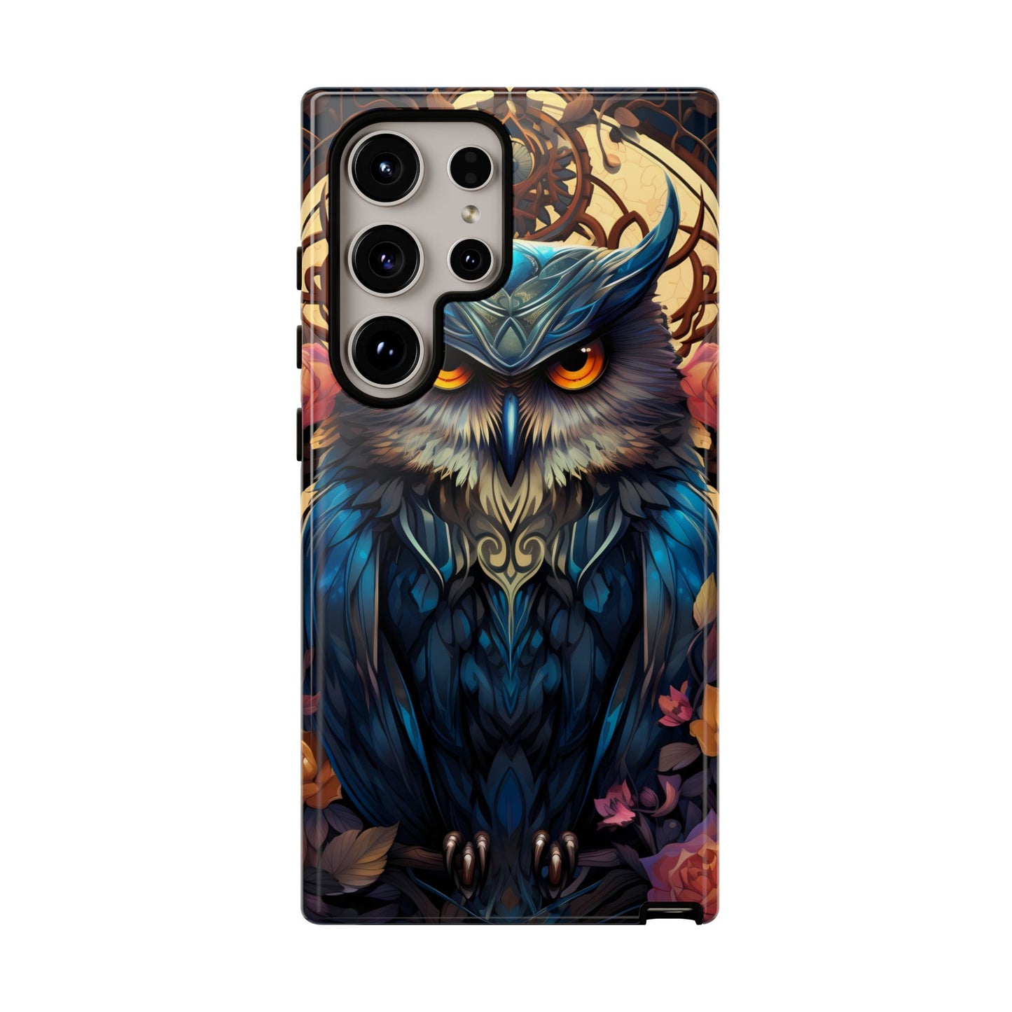 Autumn Owl Tough Phone Case: Unique Artistic Owl Design for iPhone, Samsung Galaxy & Google Pixel – Durable & Original Art