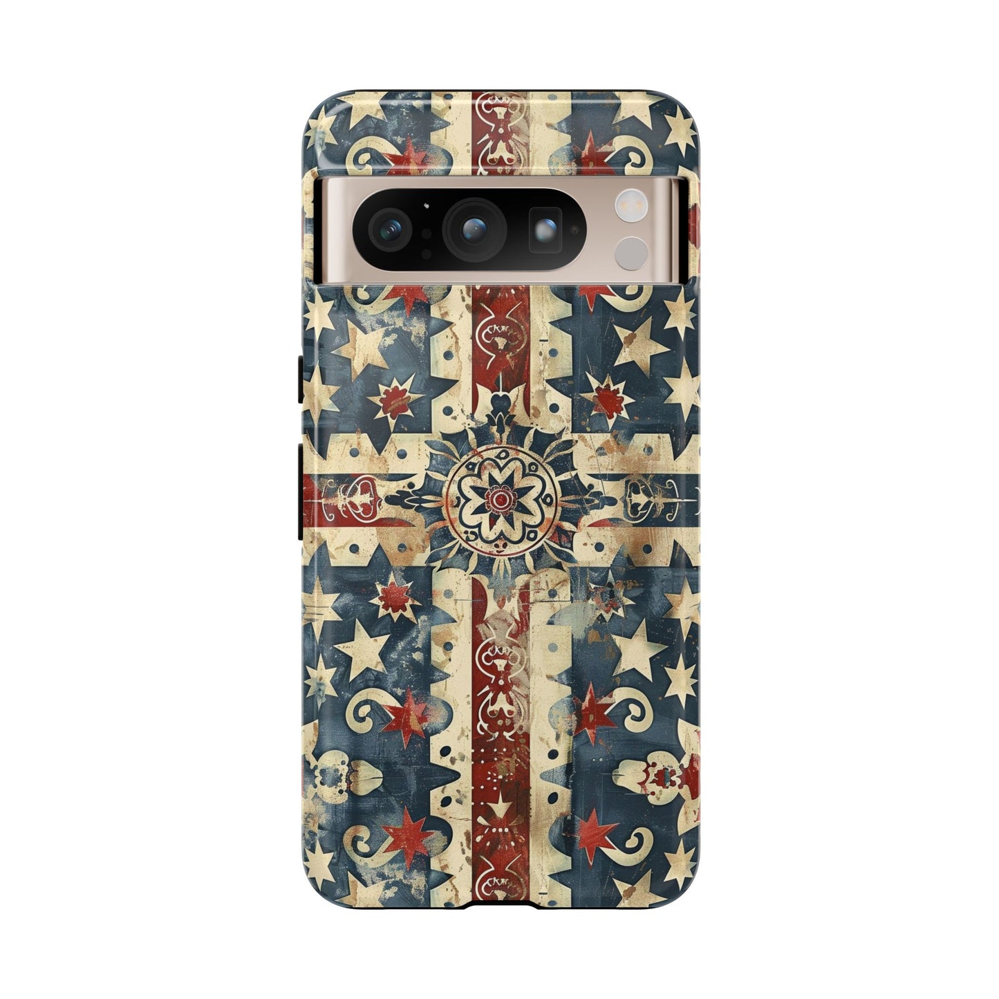 Patriotic Vintage Mandala Phone Case — Tough Protective Cover