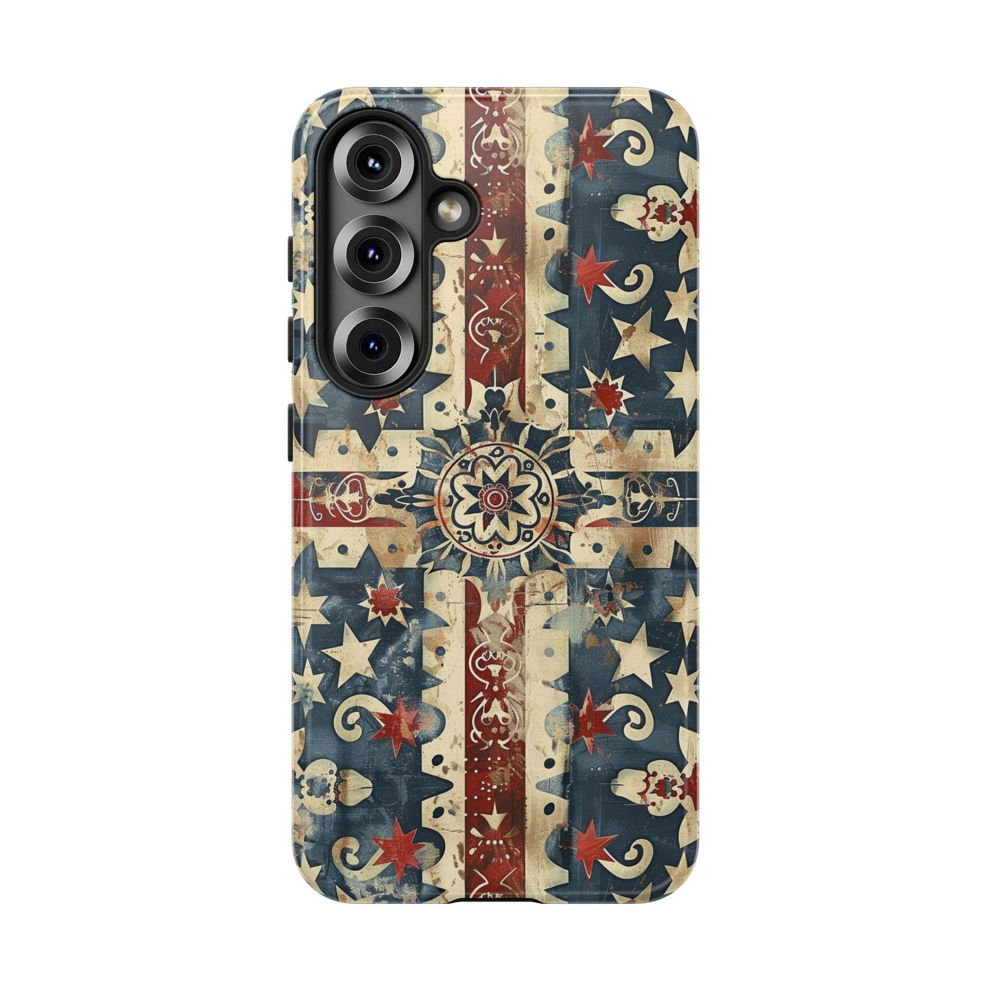 Patriotic Vintage Mandala Phone Case — Tough Protective Cover