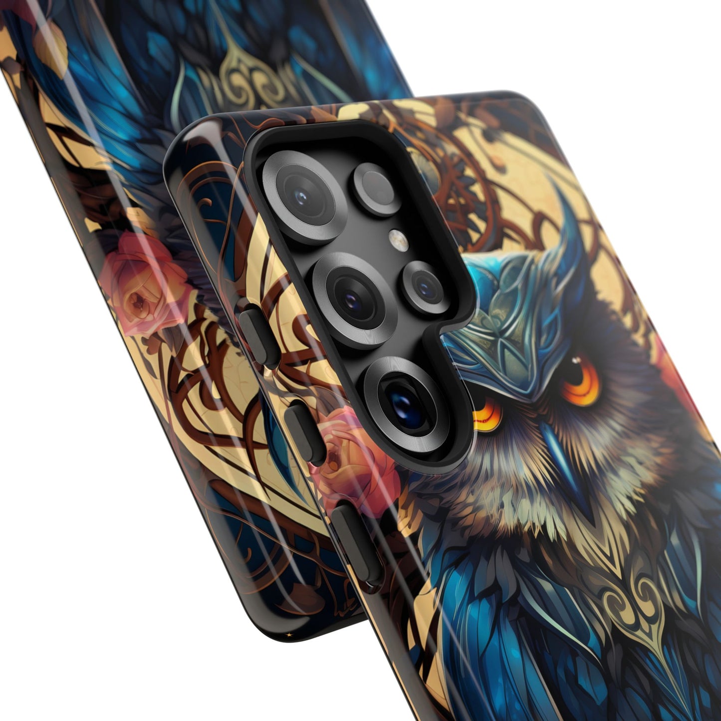 Autumn Owl Tough Phone Case: Unique Artistic Owl Design for iPhone, Samsung Galaxy & Google Pixel – Durable & Original Art