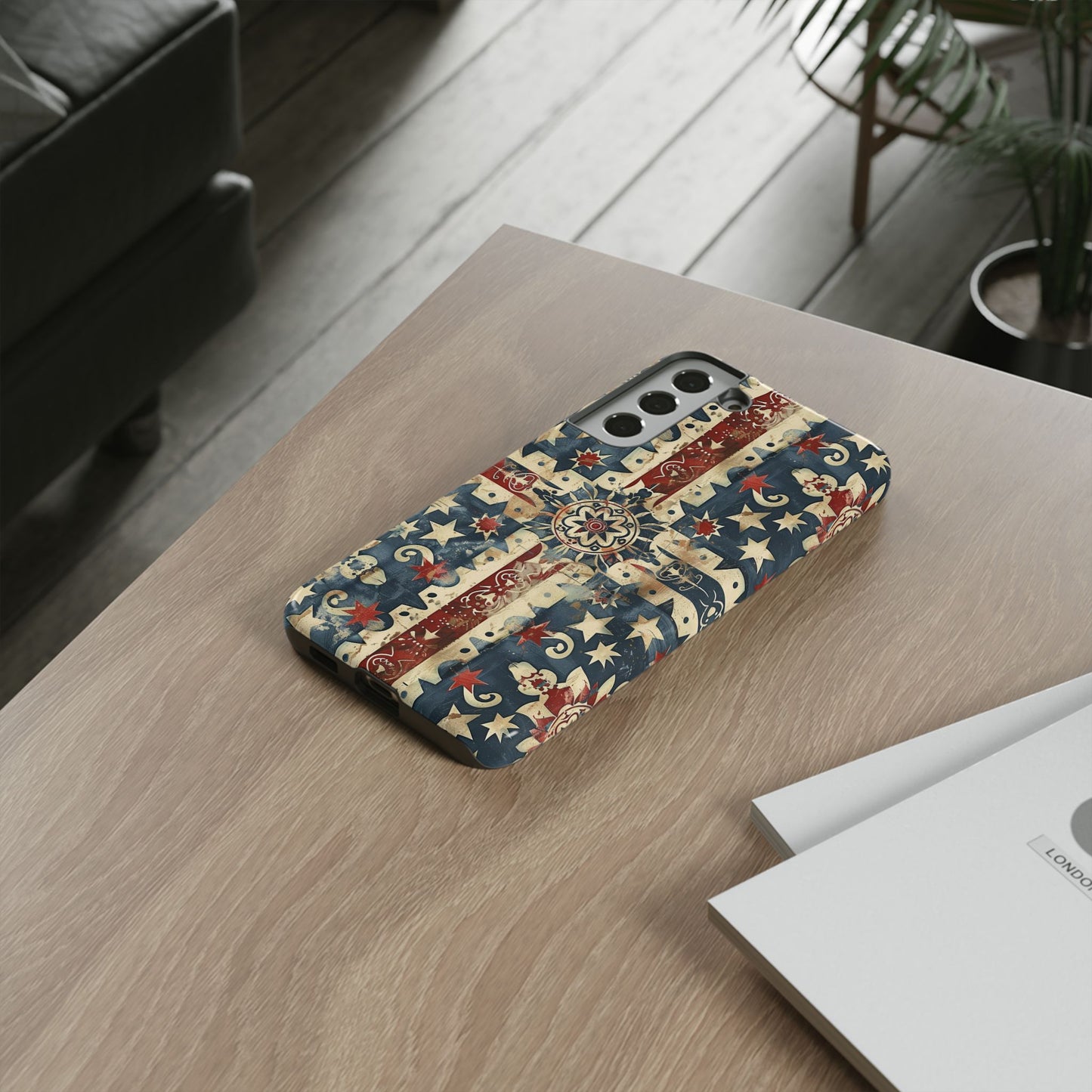 Patriotic Vintage Mandala Phone Case — Tough Protective Cover