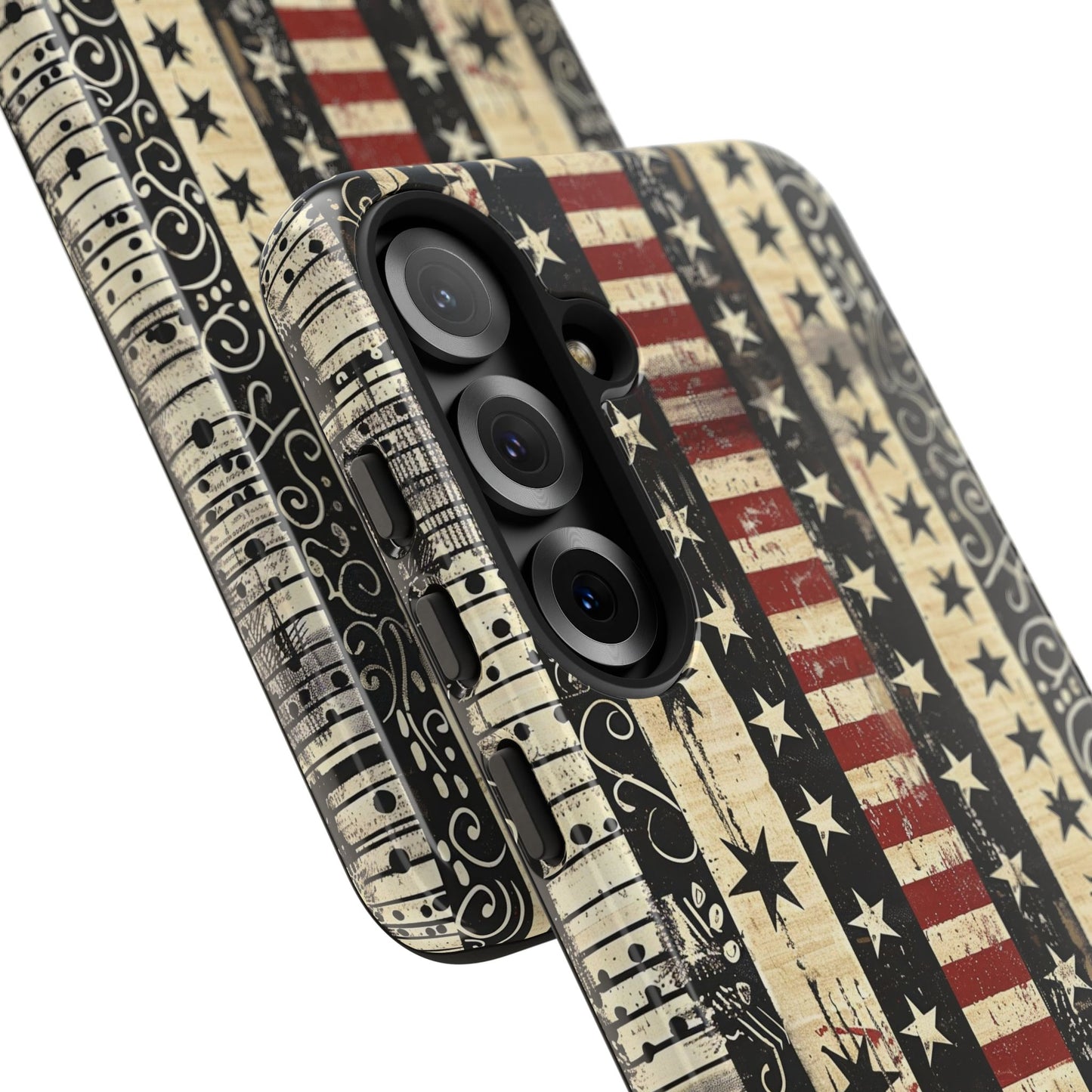 Vintage American Flag Phone Case — Patriotic Tough Case with Distressed Stars & Stripes