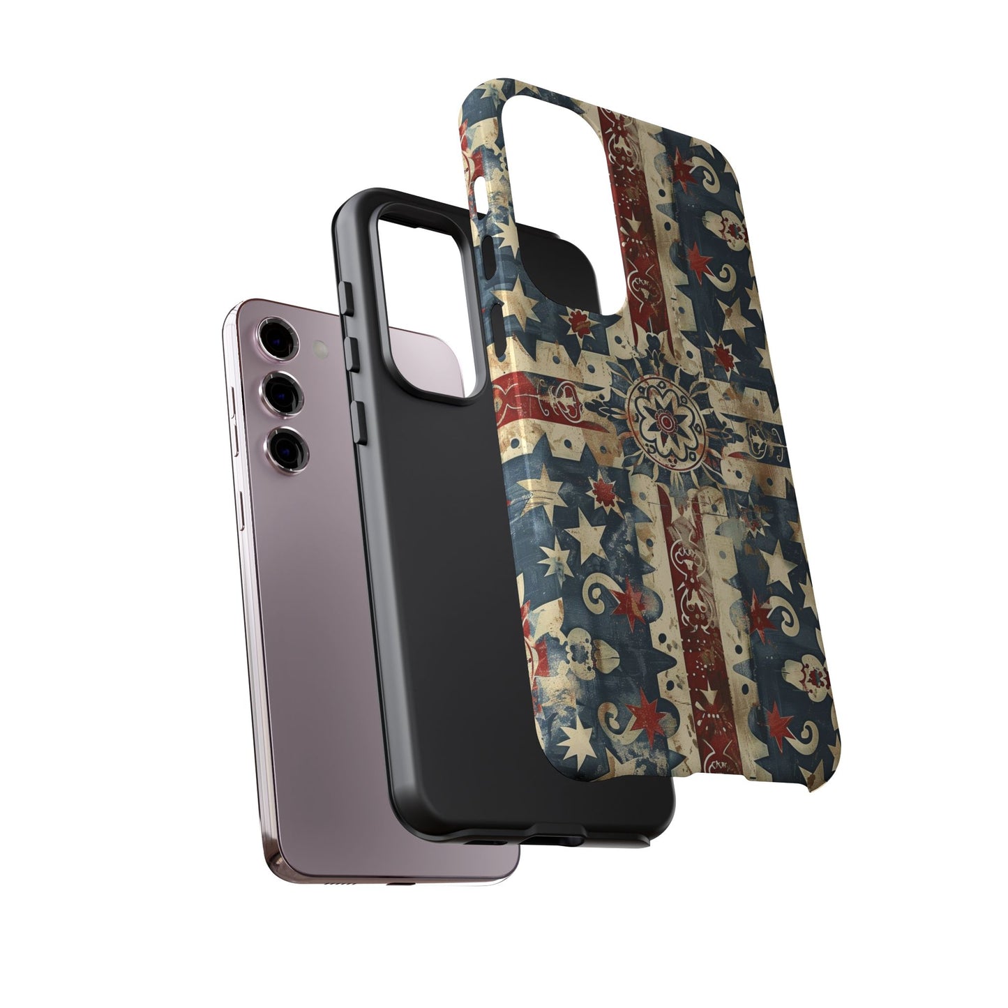 Patriotic Vintage Mandala Phone Case — Tough Protective Cover
