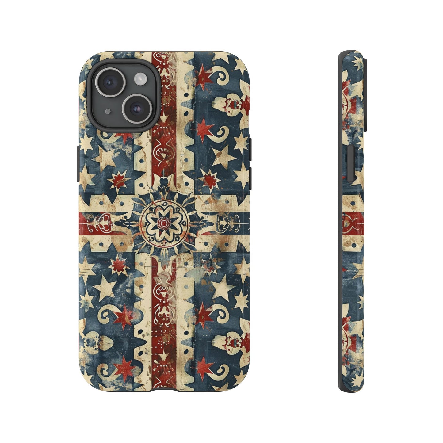Patriotic Vintage Mandala Phone Case — Tough Protective Cover