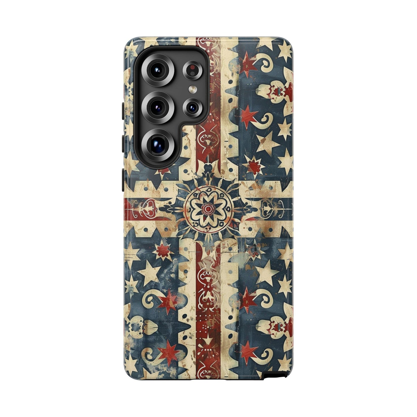 Patriotic Vintage Mandala Phone Case — Tough Protective Cover