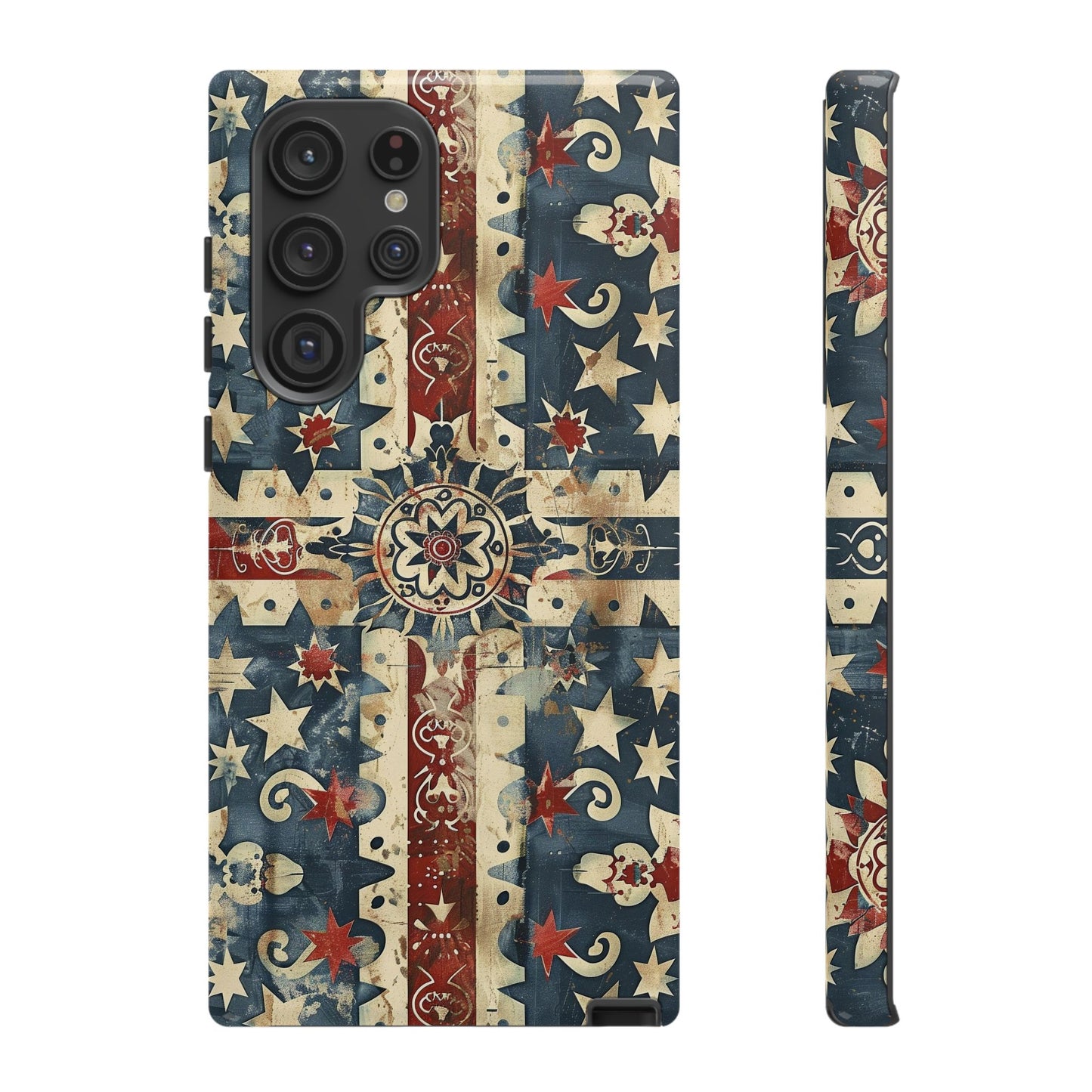 Patriotic Vintage Mandala Phone Case — Tough Protective Cover