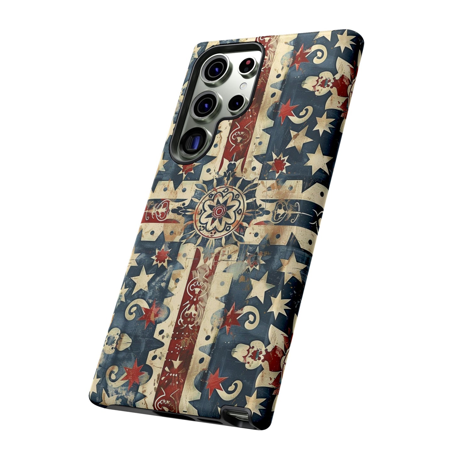 Patriotic Vintage Mandala Phone Case — Tough Protective Cover