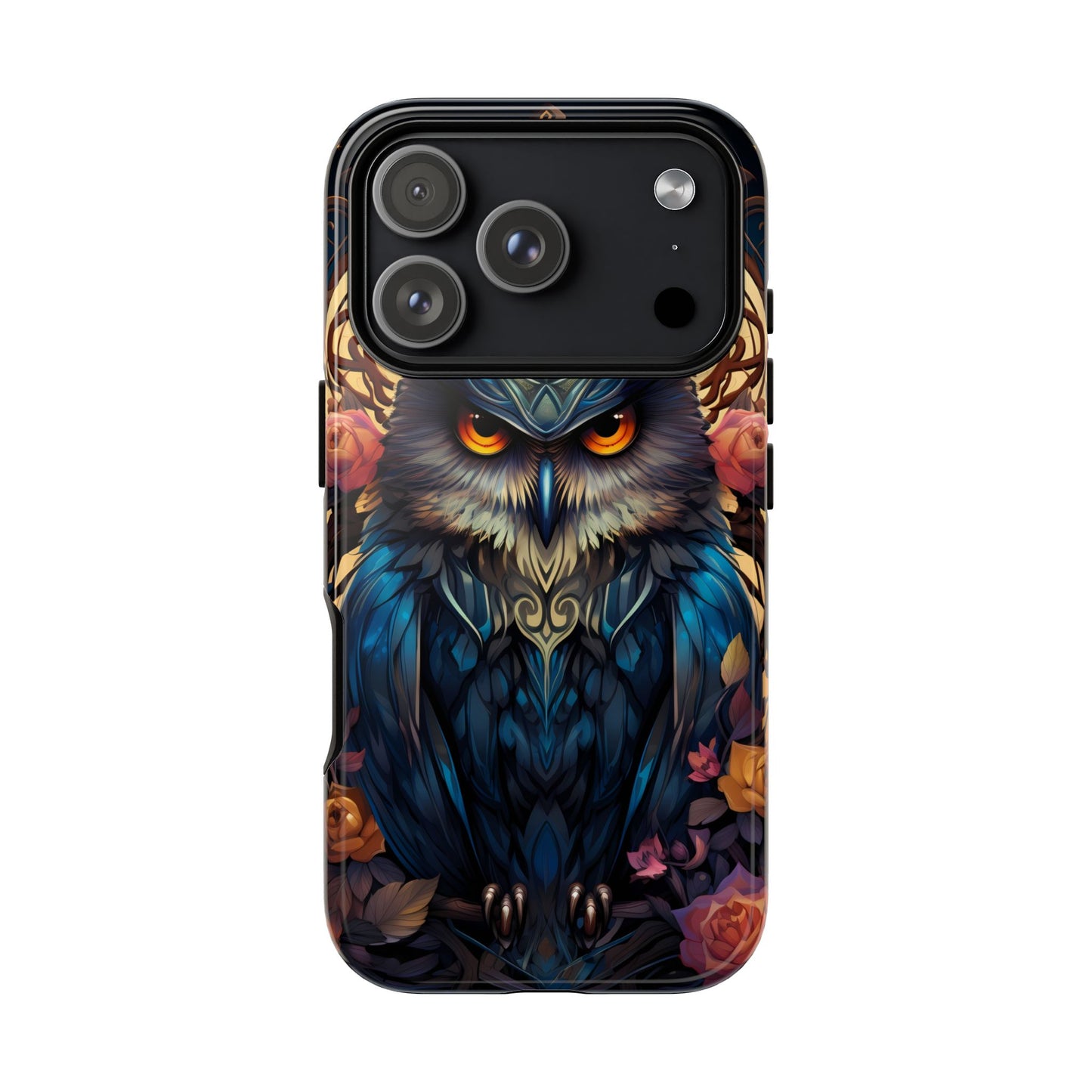 Autumn Owl Tough Phone Case: Unique Artistic Owl Design for iPhone, Samsung Galaxy & Google Pixel – Durable & Original Art